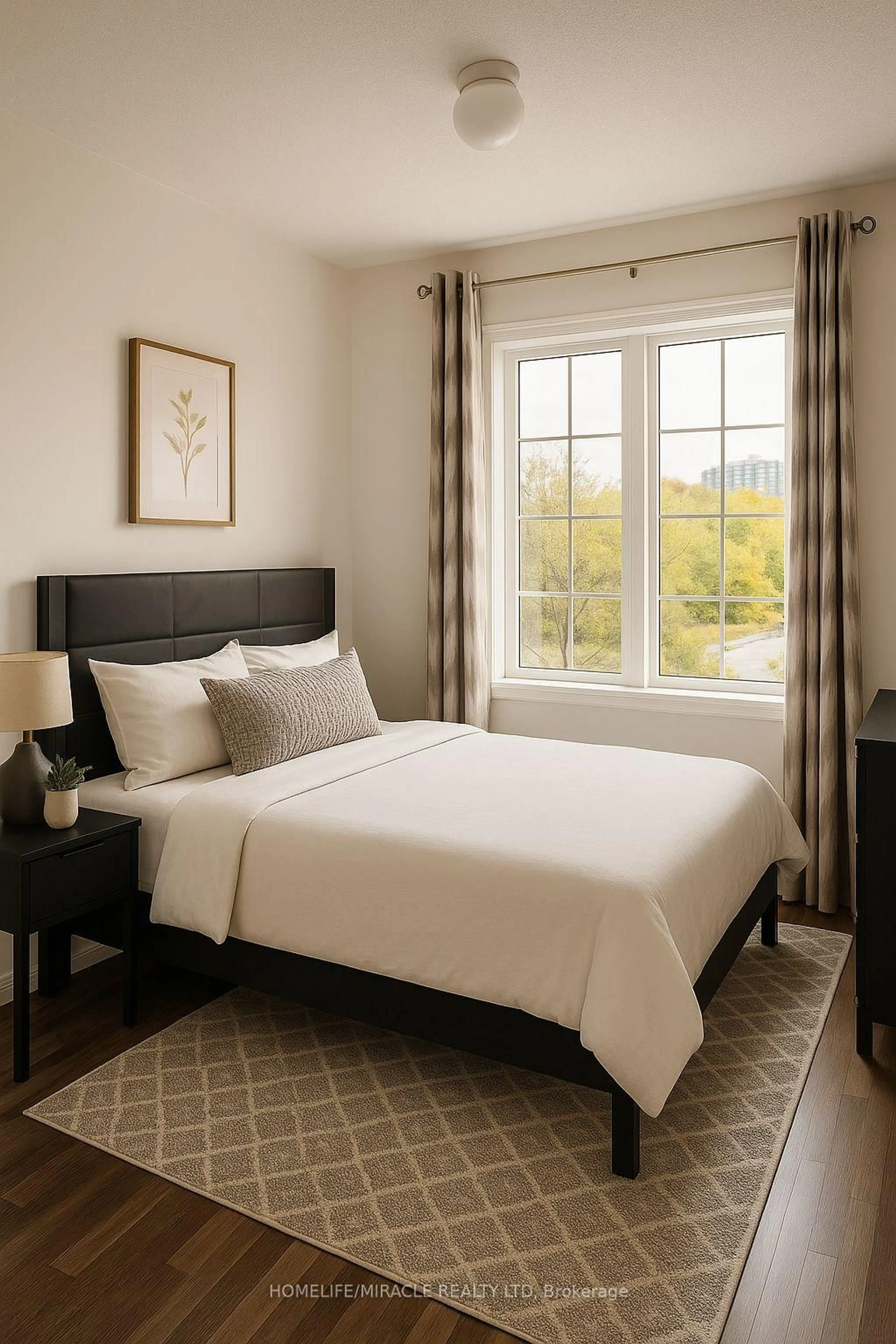 Bedroom with bed, unknown for 2508 POST Rd #18, Oakville Ontario L6H 0K1