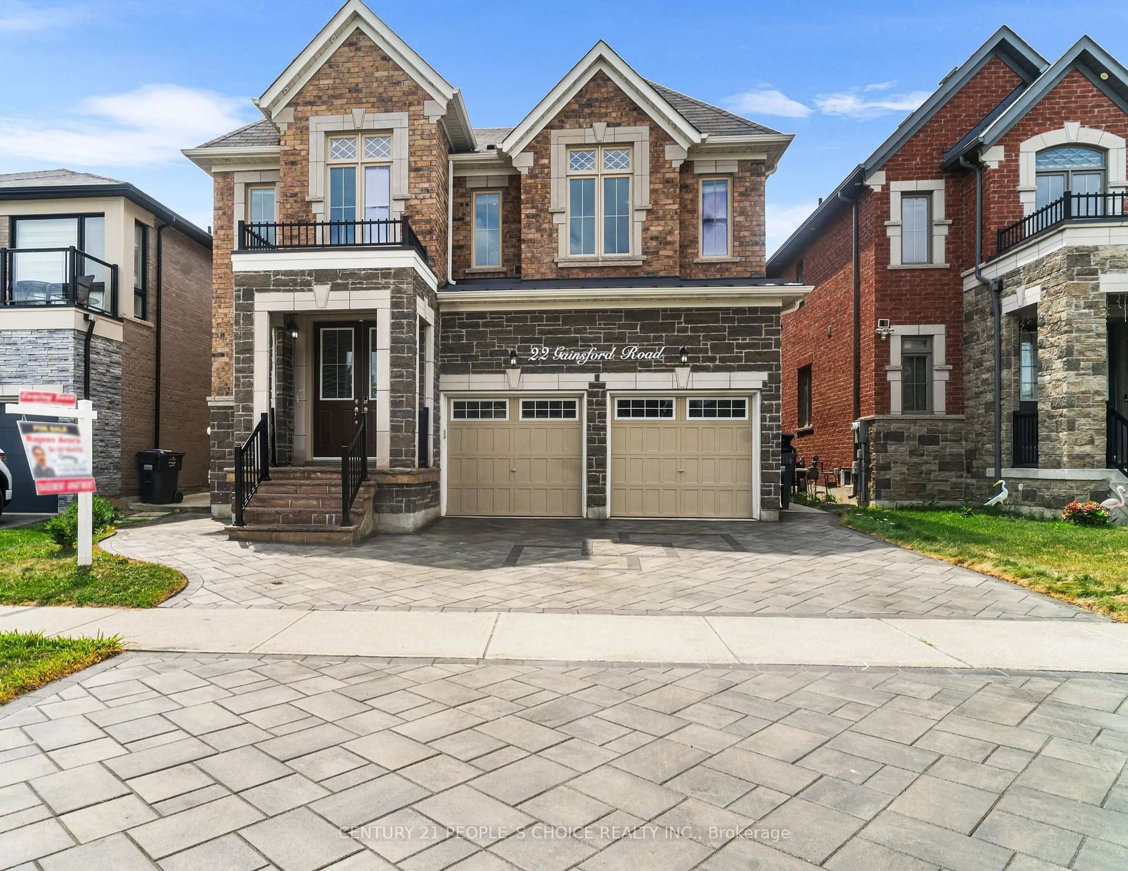 Home with brick exterior material, street for 22 Gainsford Rd, Brampton Ontario L6X 5N2