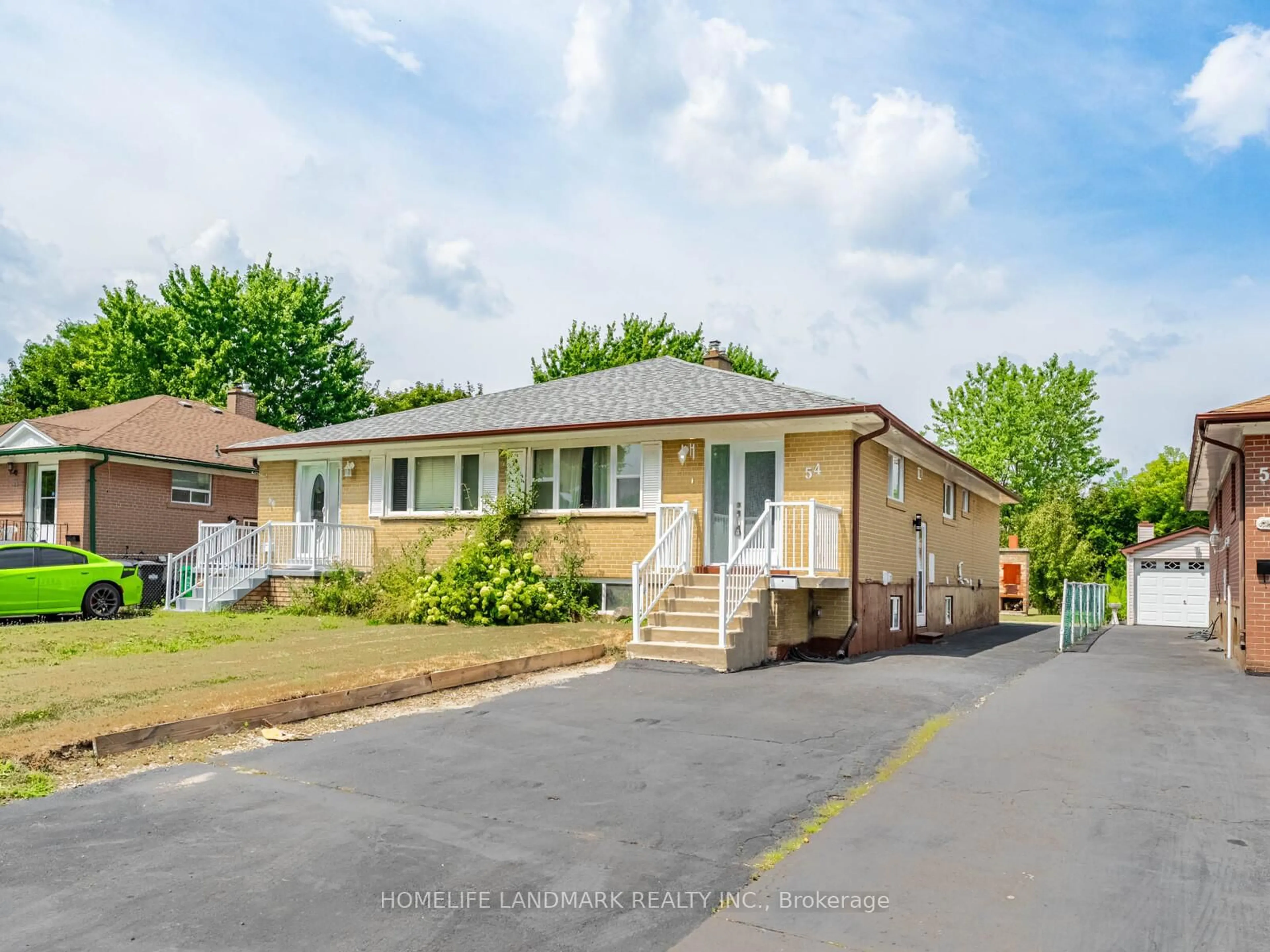 Home with brick exterior material, street for 54 Sanford Cres, Brampton Ontario L6X 2C3