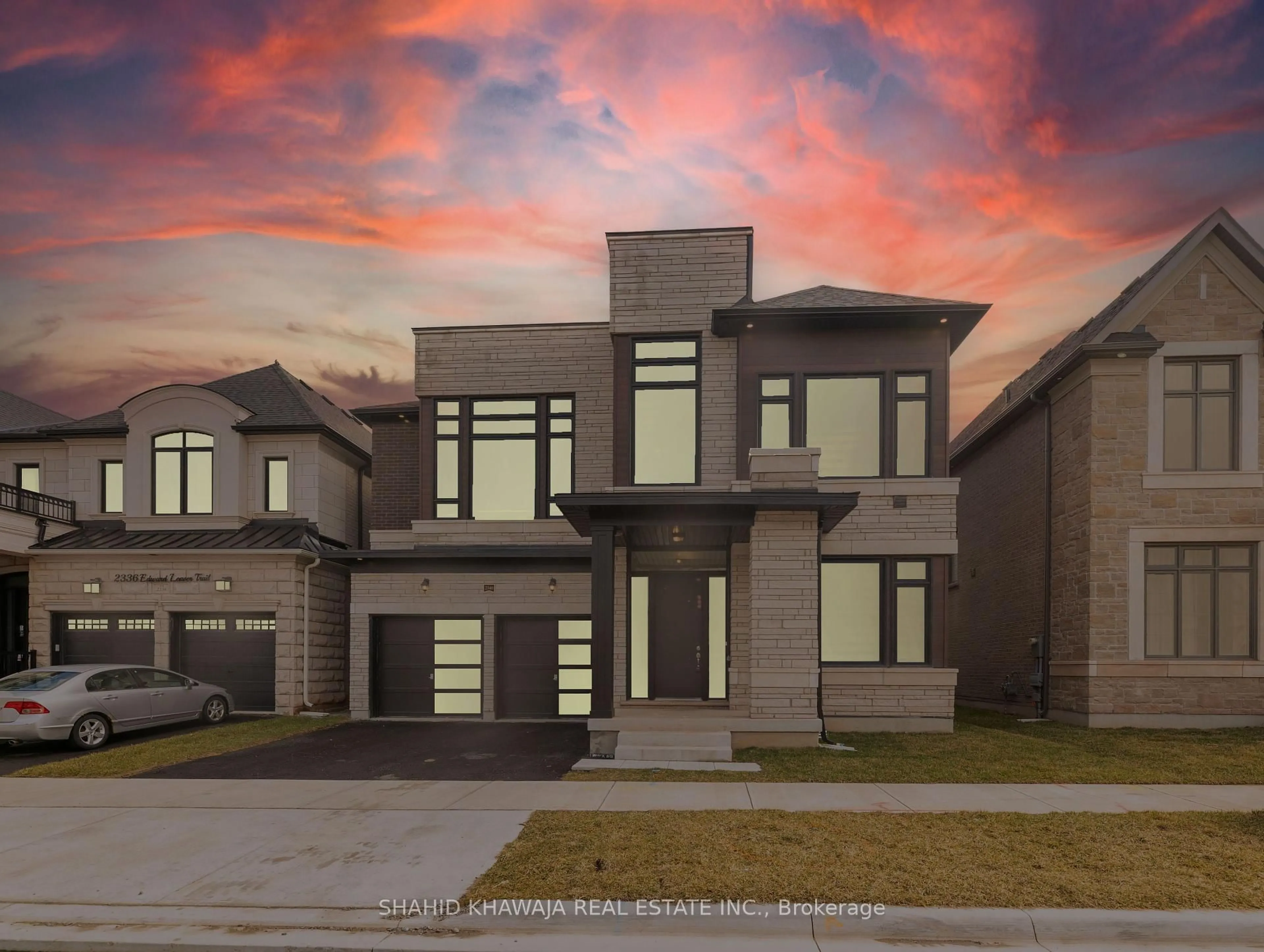 Home with brick exterior material, street for 2340 Edward Leaver Tr, Oakville Ontario L6M 5M7