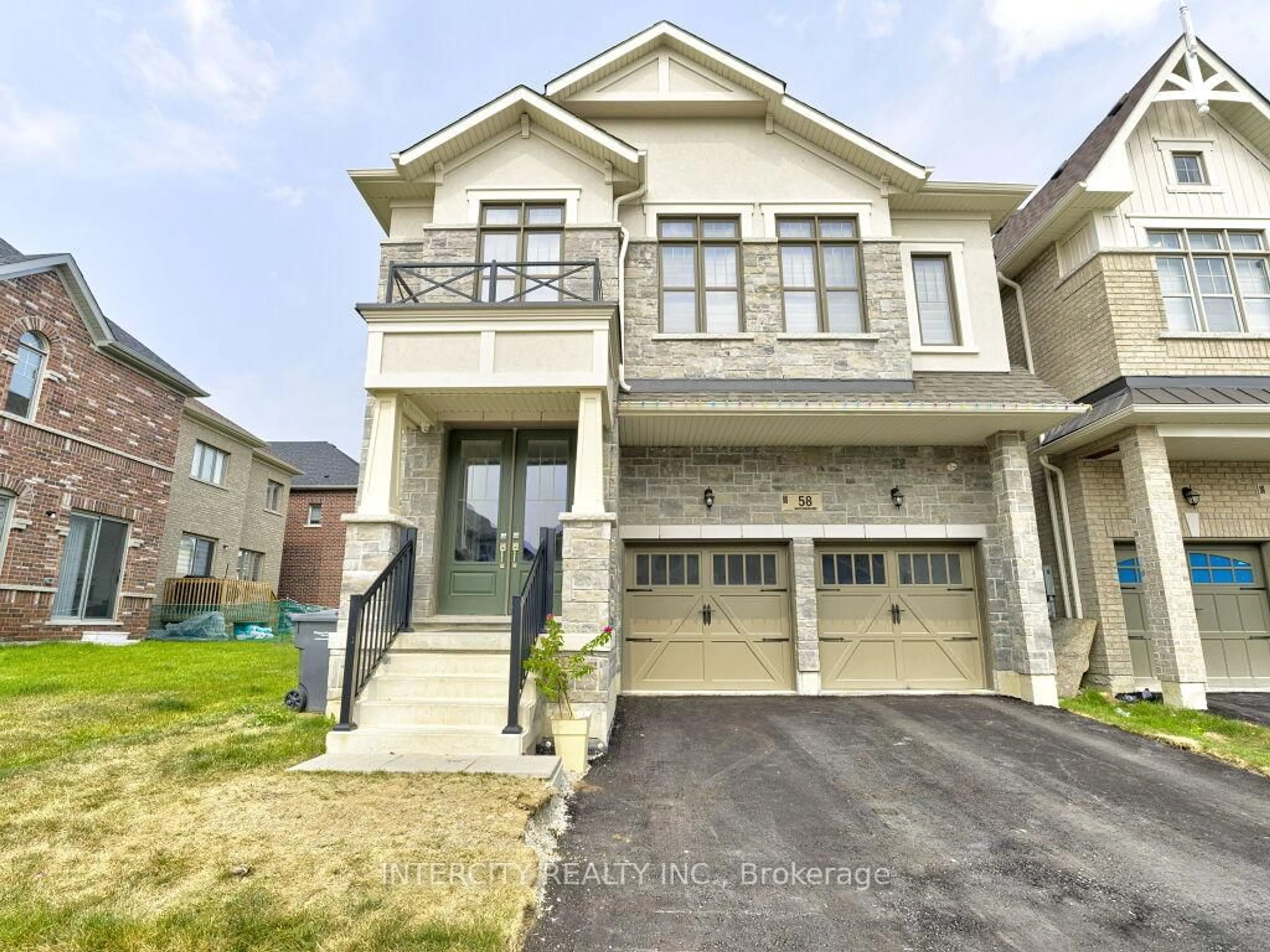 Home with brick exterior material, street for 58 Dotchson Ave, Caledon Ontario L7C 4G7