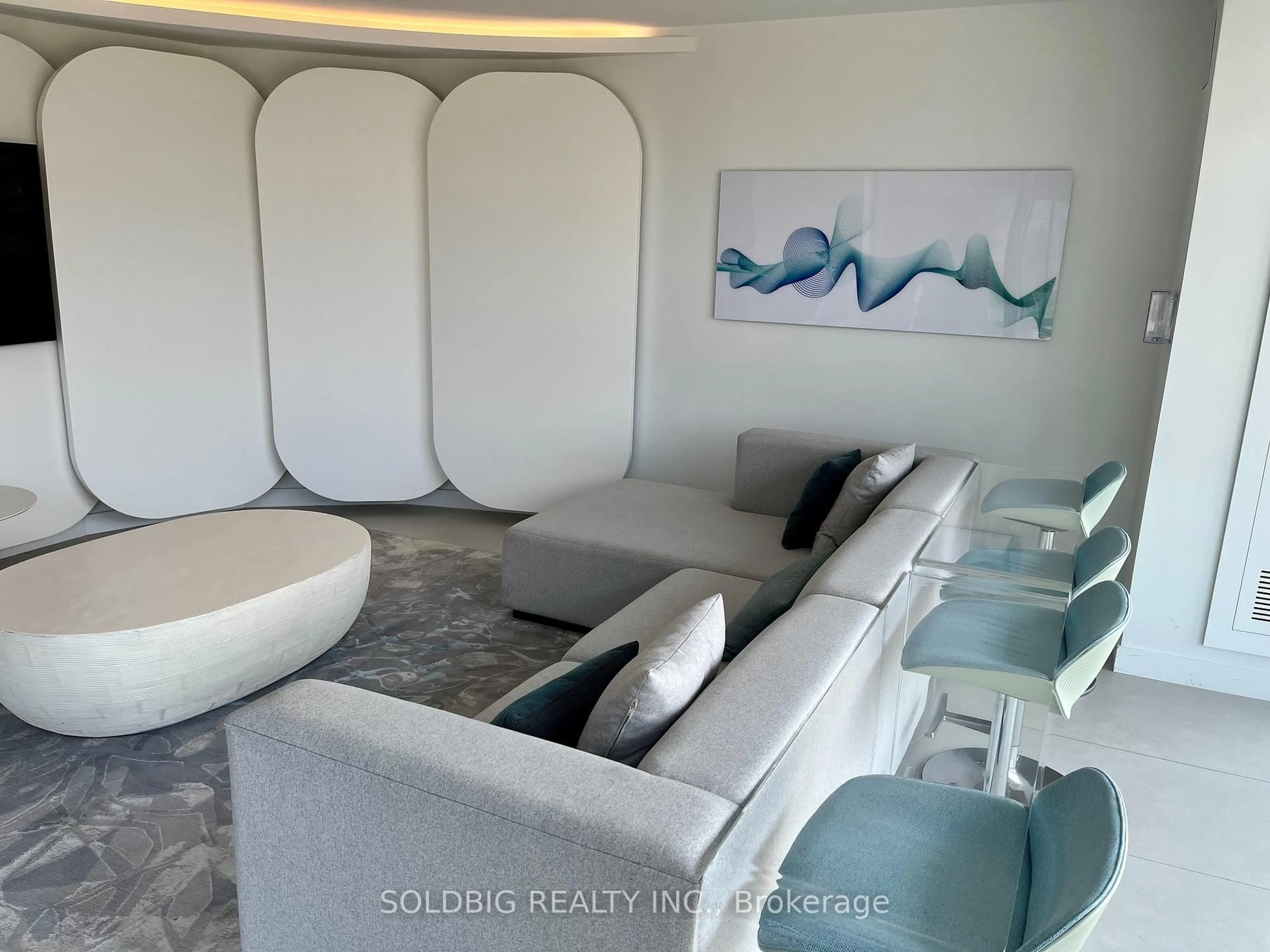 Living room with furniture, unknown for 3210 Dakota Common #A612, Burlington Ontario L7M 2A8