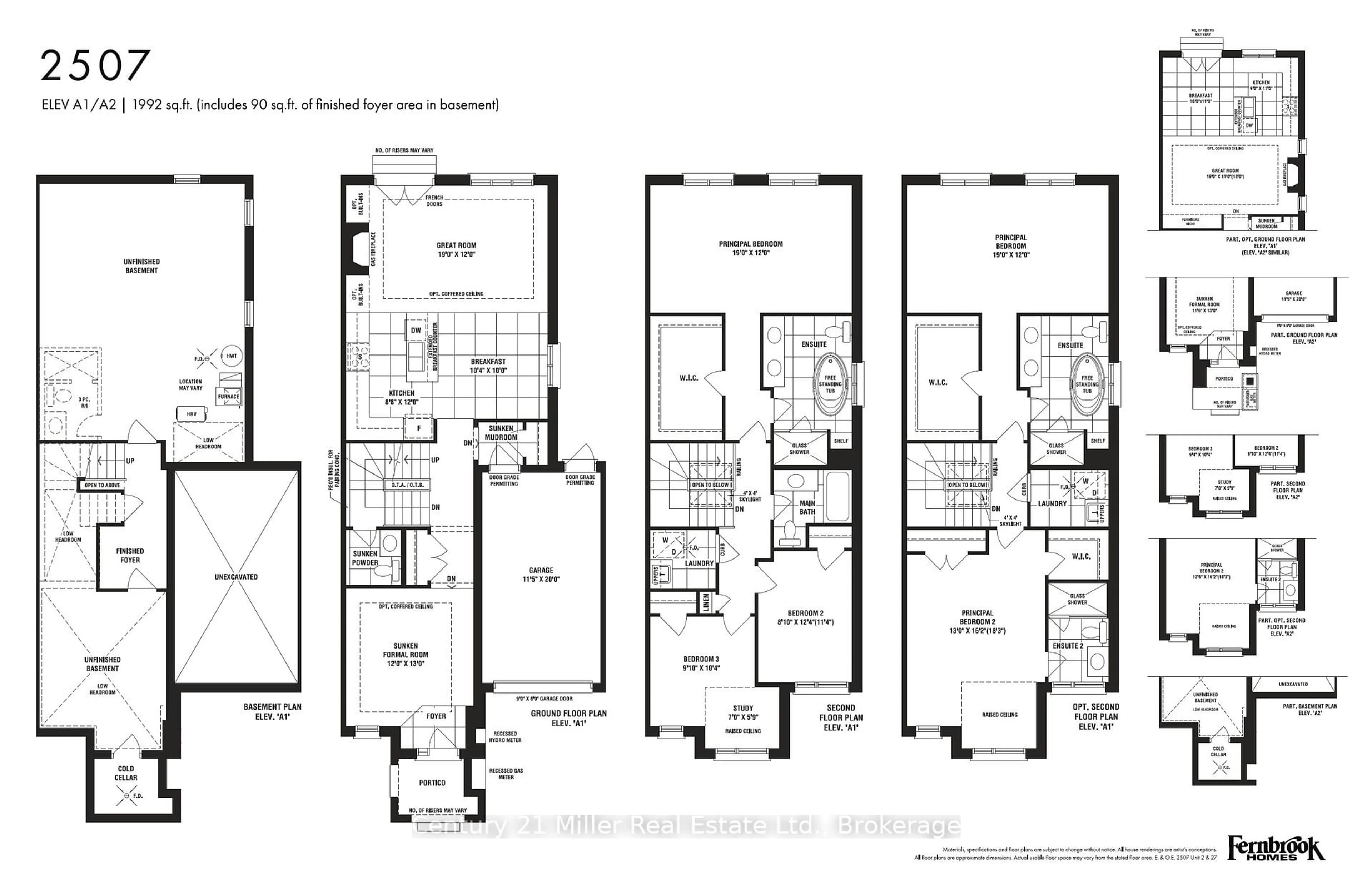 Floor plan for Lot 27 Owlsnest Way, Oakville Ontario L6M 4G3