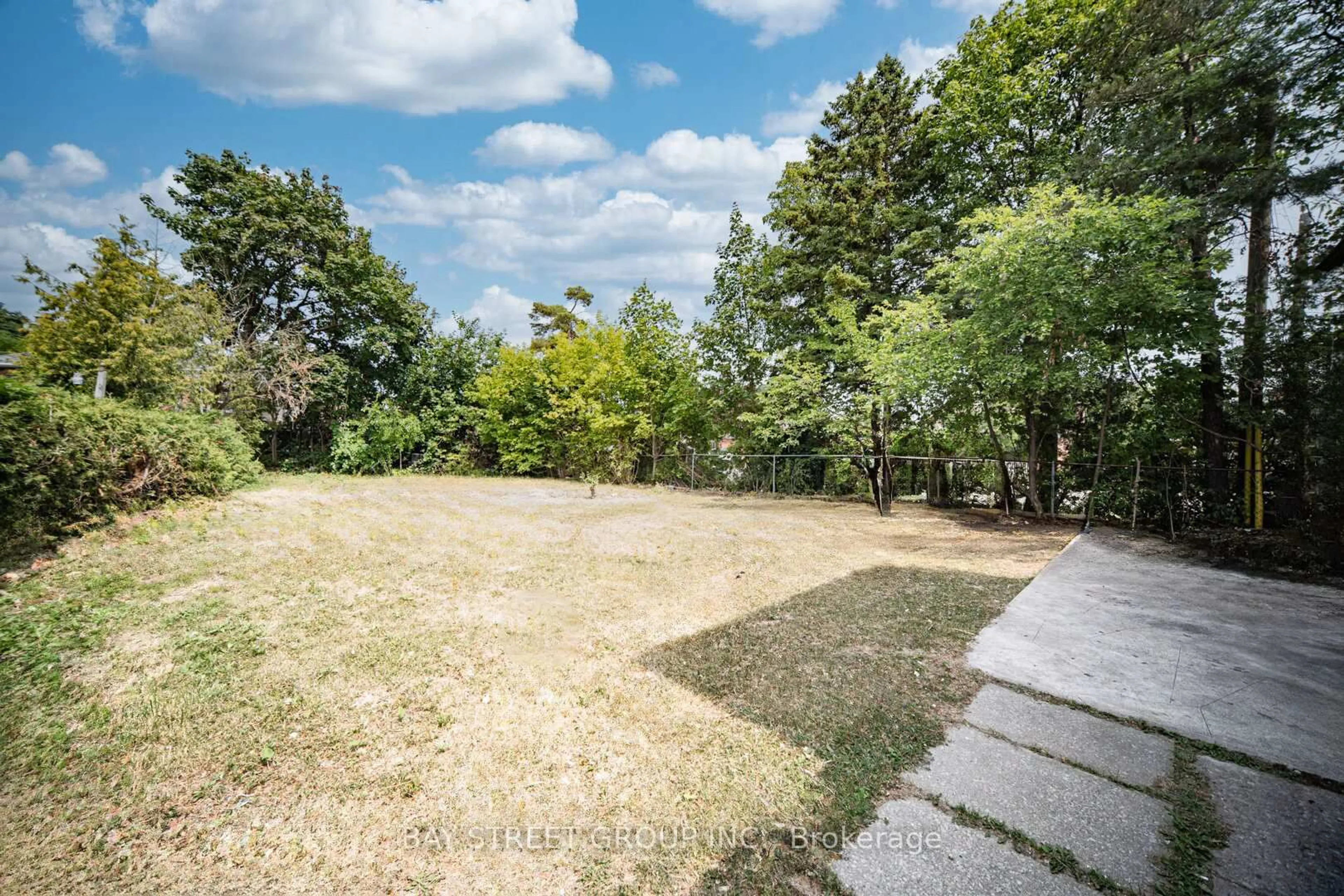 A pic from outside/outdoor area/front of a property/back of a property/a pic from drone, forest/trees view for 1 Datchet Rd, Toronto Ontario M3M 1X4