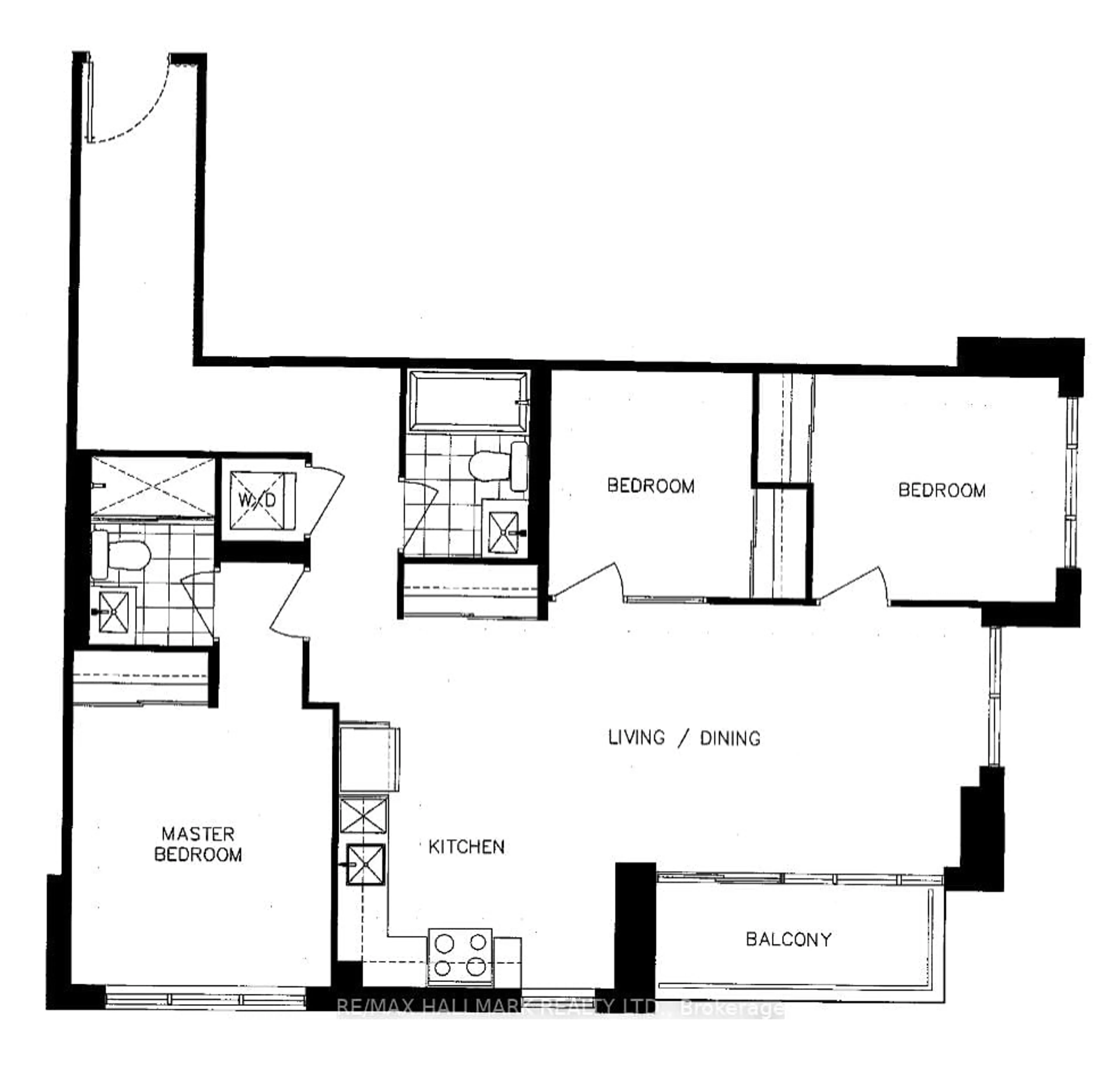 Floor plan for 225 Malta Ave #408, Brampton Ontario L6Y 4M5