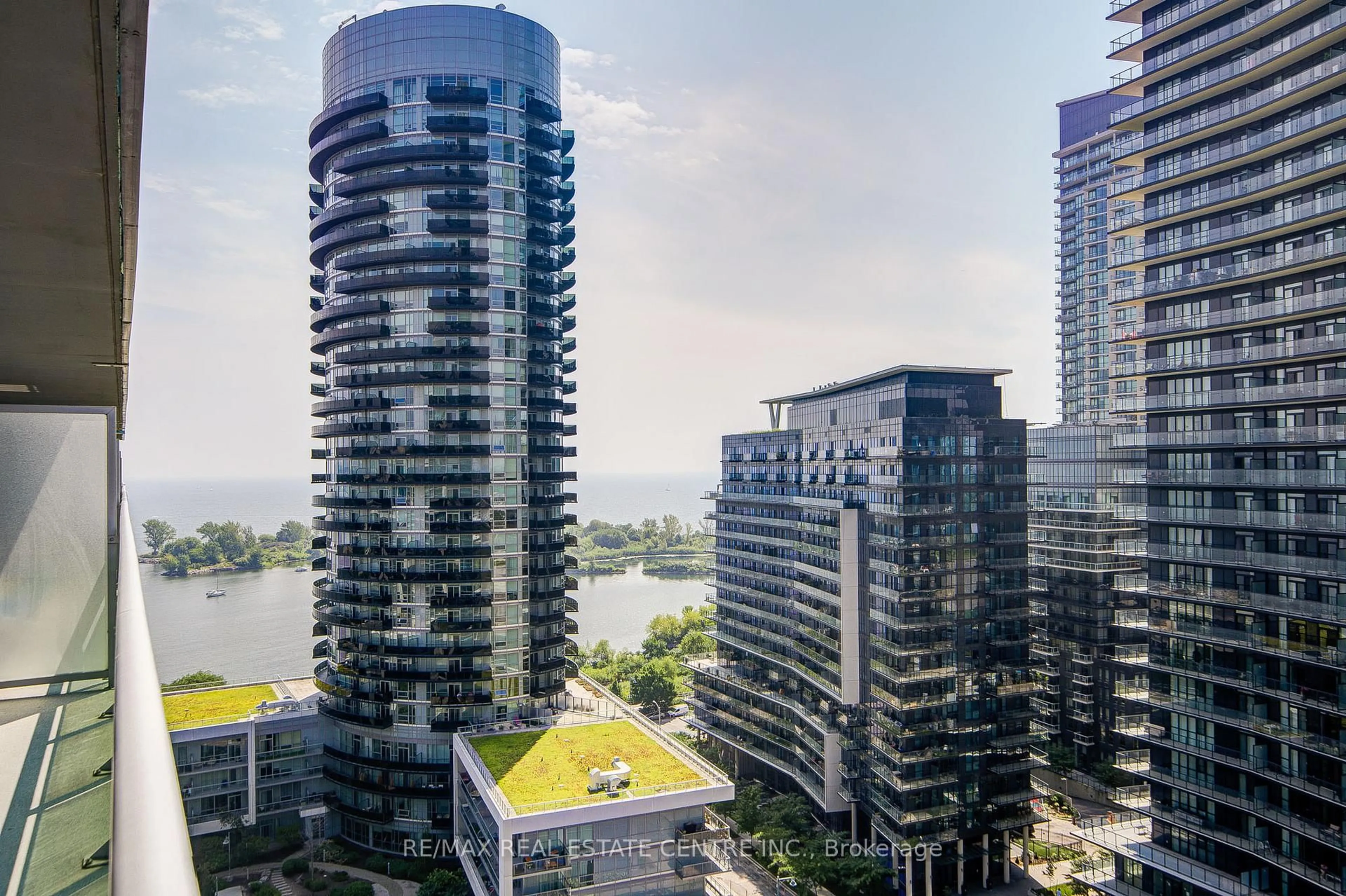 A pic from outside/outdoor area/front of a property/back of a property/a pic from drone, city buildings view from balcony for 16 Brookers Lane #1602, Toronto Ontario M8V 0A5