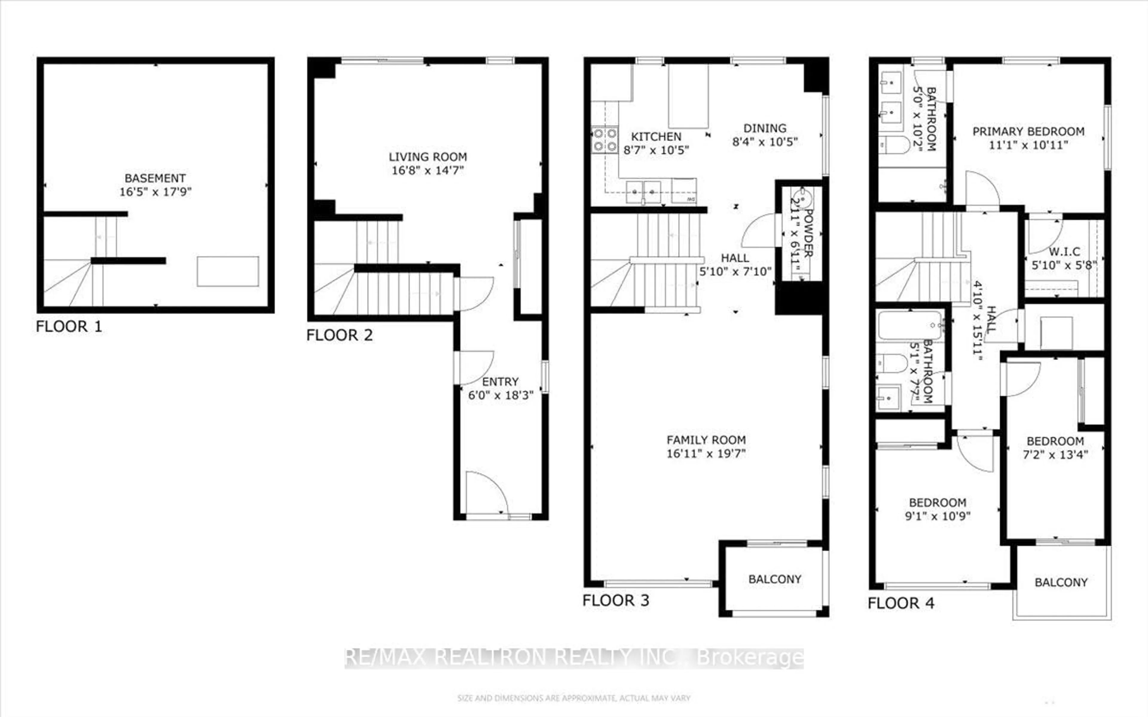 Floor plan for 3073 Cherry Blossom Common, Burlington Ontario L7M 2A9