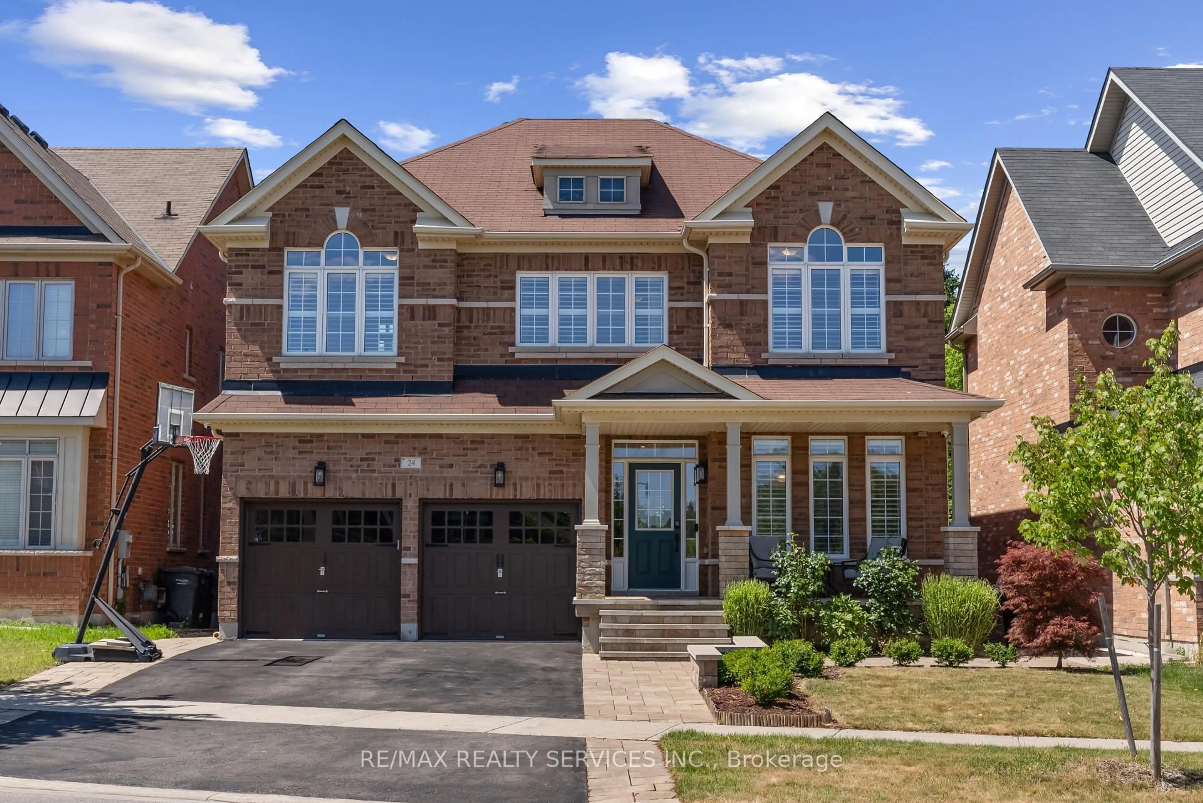 Home with brick exterior material, street for 24 George Robinson Dr, Brampton Ontario L6Y 2M7