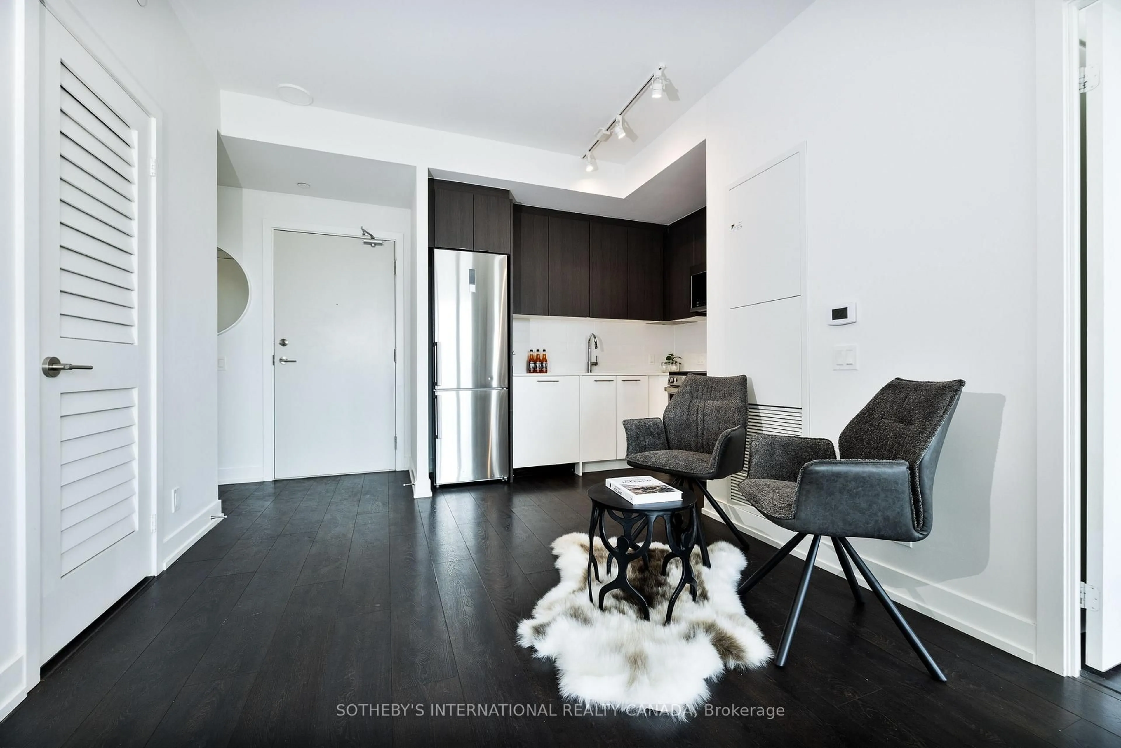 Living room with furniture, unknown for 225 Veterans Dr ##407, Brampton Ontario L7A 5L7