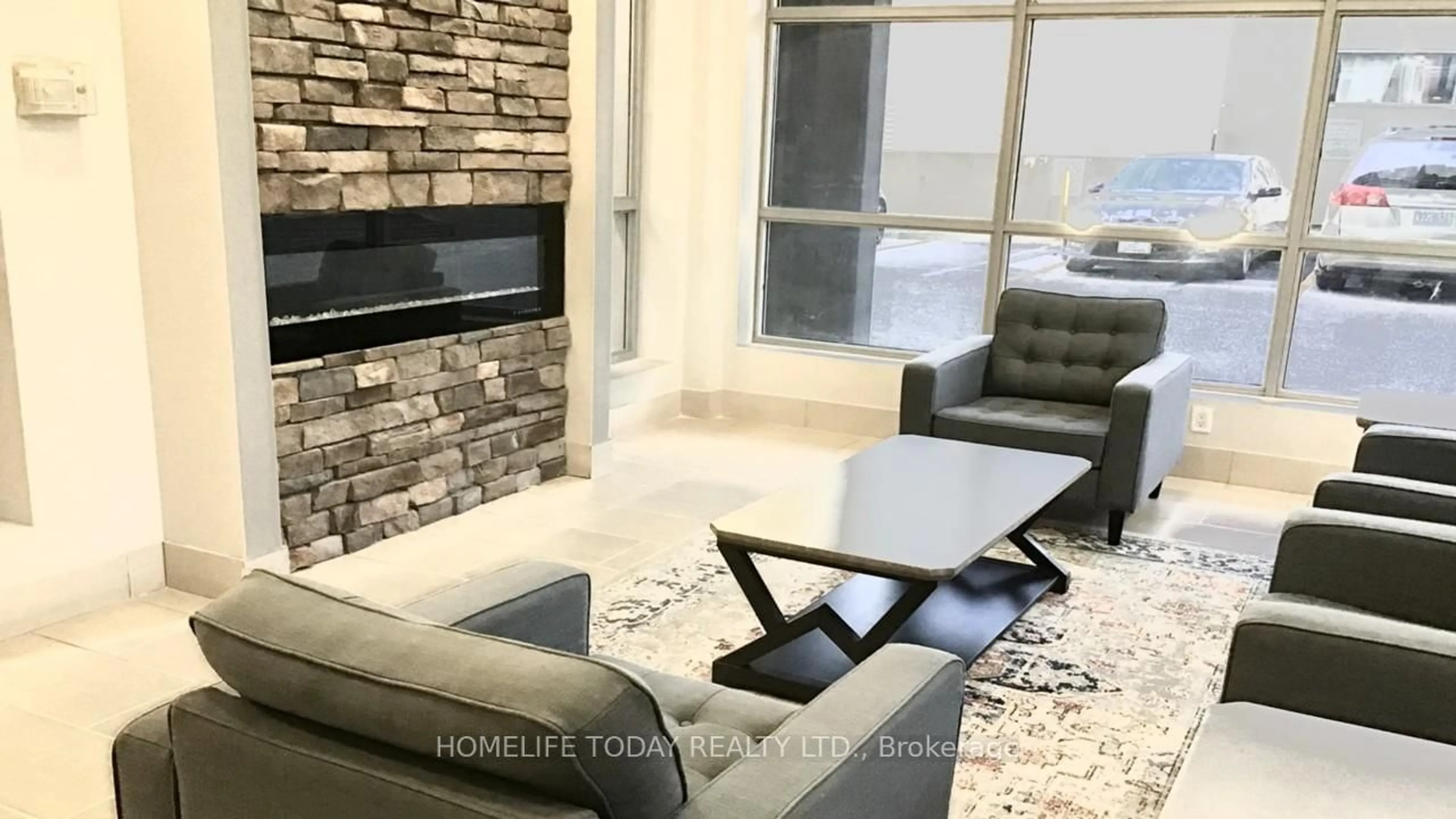 Living room with furniture, ceramic/tile floor for 2464 Weston Rd #201, Toronto Ontario M9N 0A2