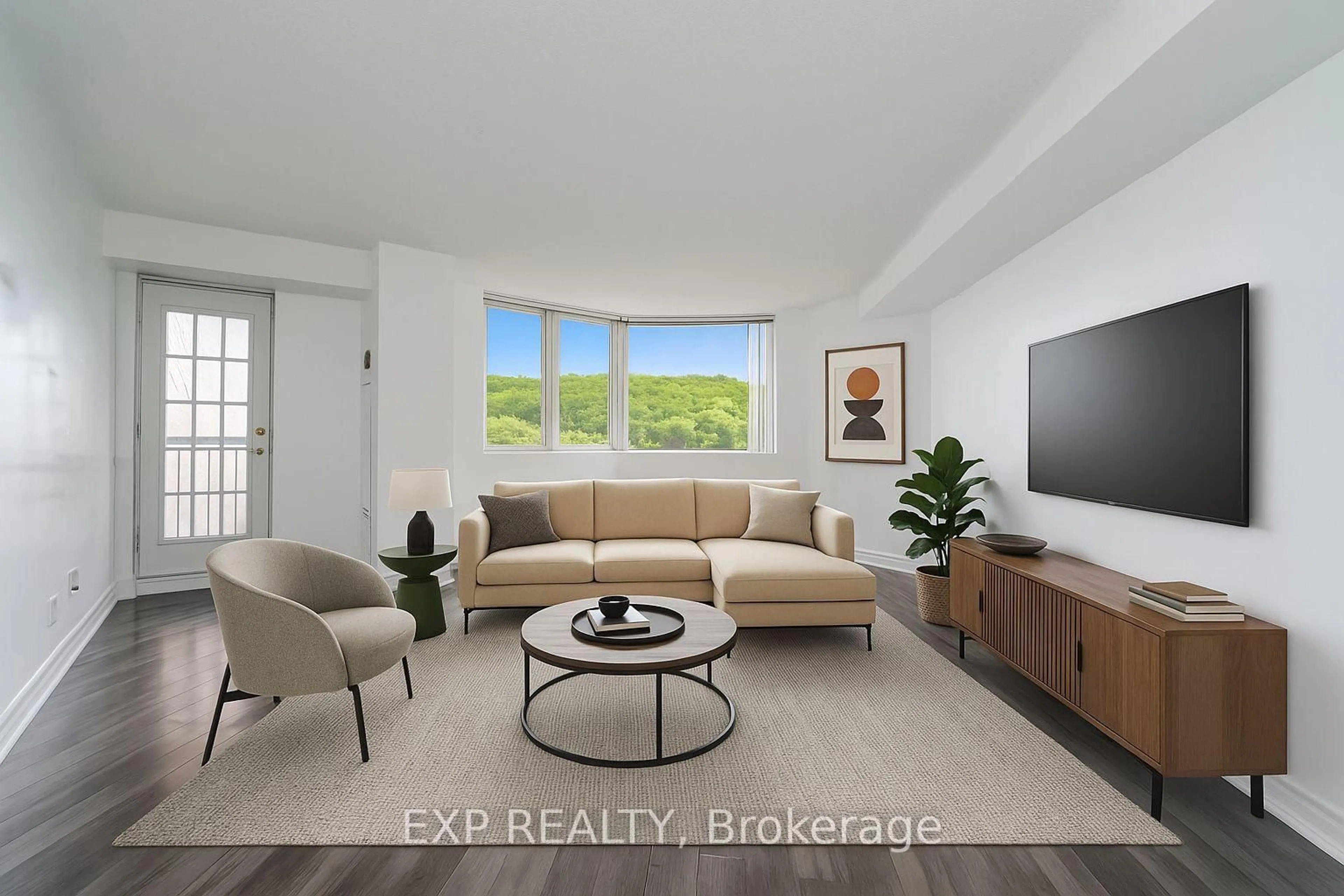 Living room with furniture, ceramic/tile floor for 236 Albion Rd #901, Toronto Ontario M9W 6A6