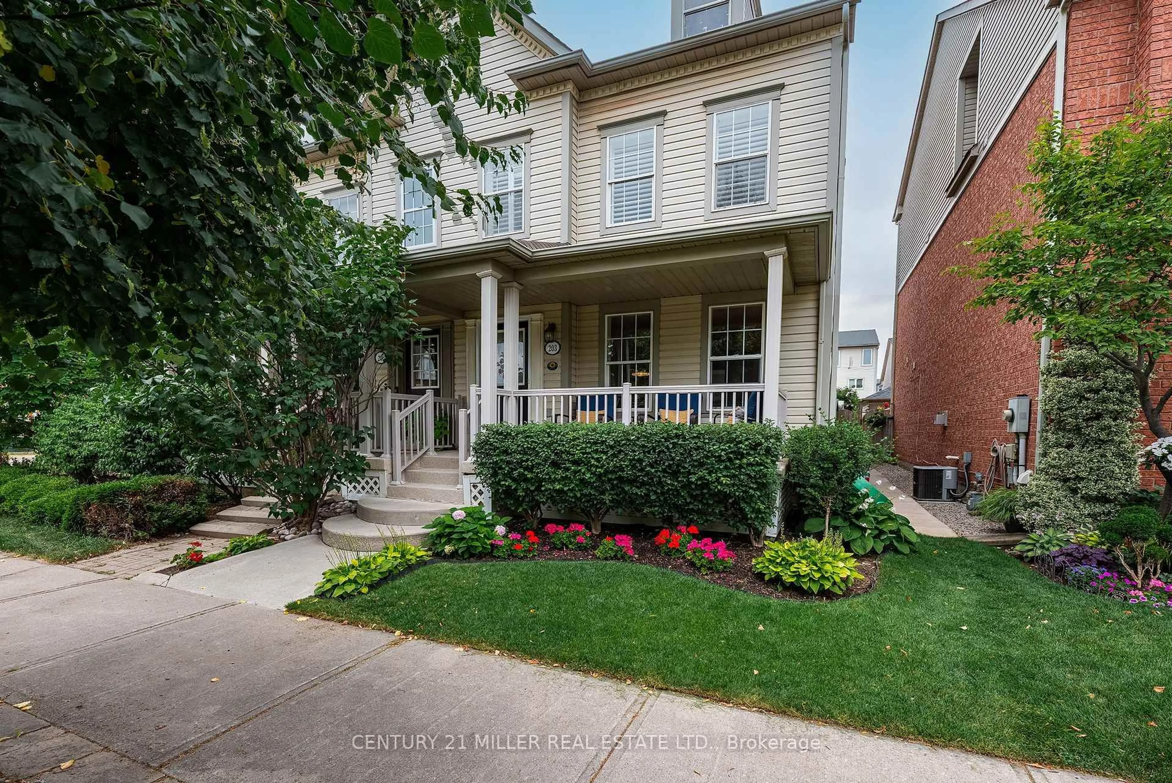 Home with brick exterior material, street for 203 Gatwick Dr, Oakville Ontario L6H 6T6