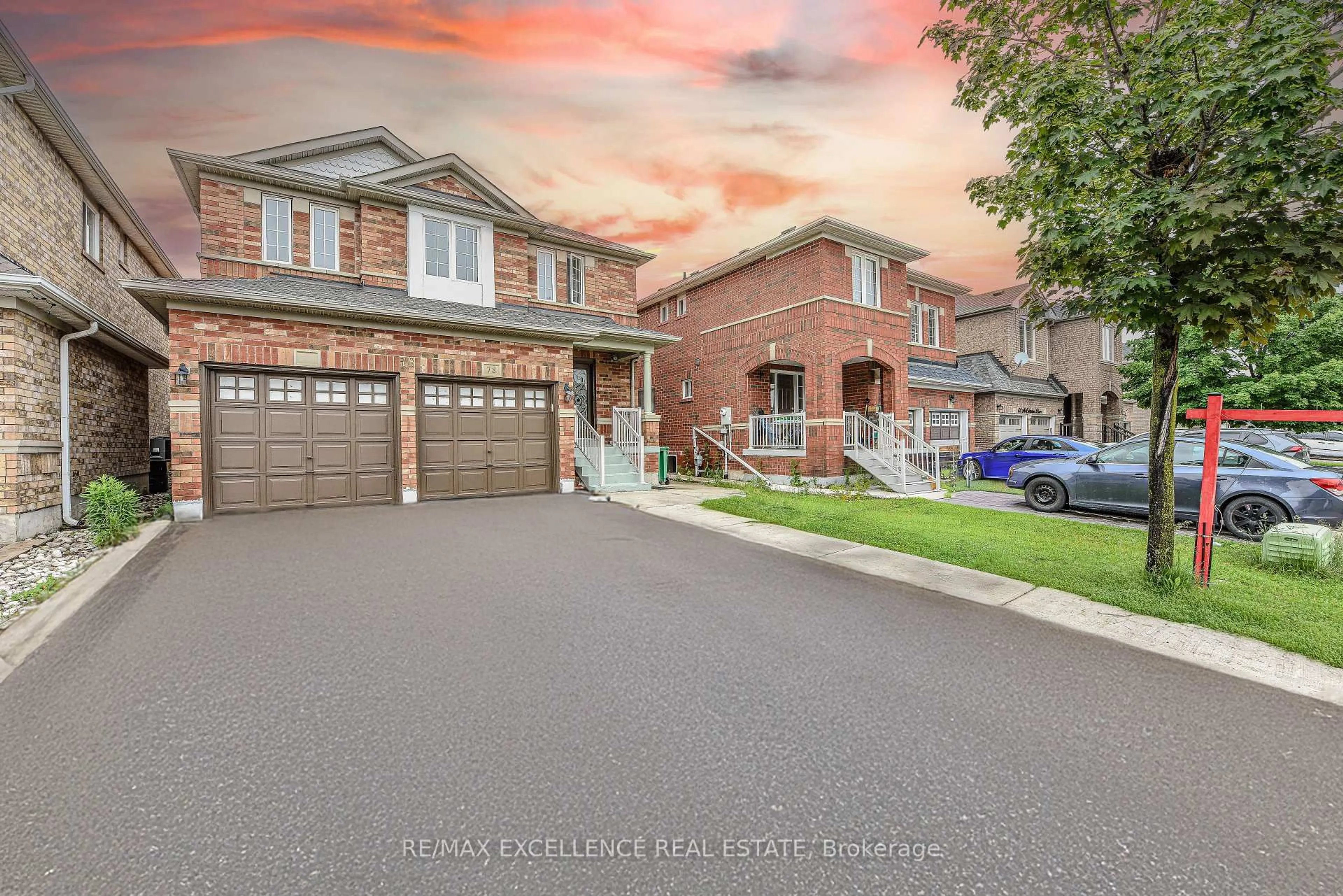 A pic from outside/outdoor area/front of a property/back of a property/a pic from drone, street for 78 Mccrimmon Dr, Brampton Ontario L7A 2Z3
