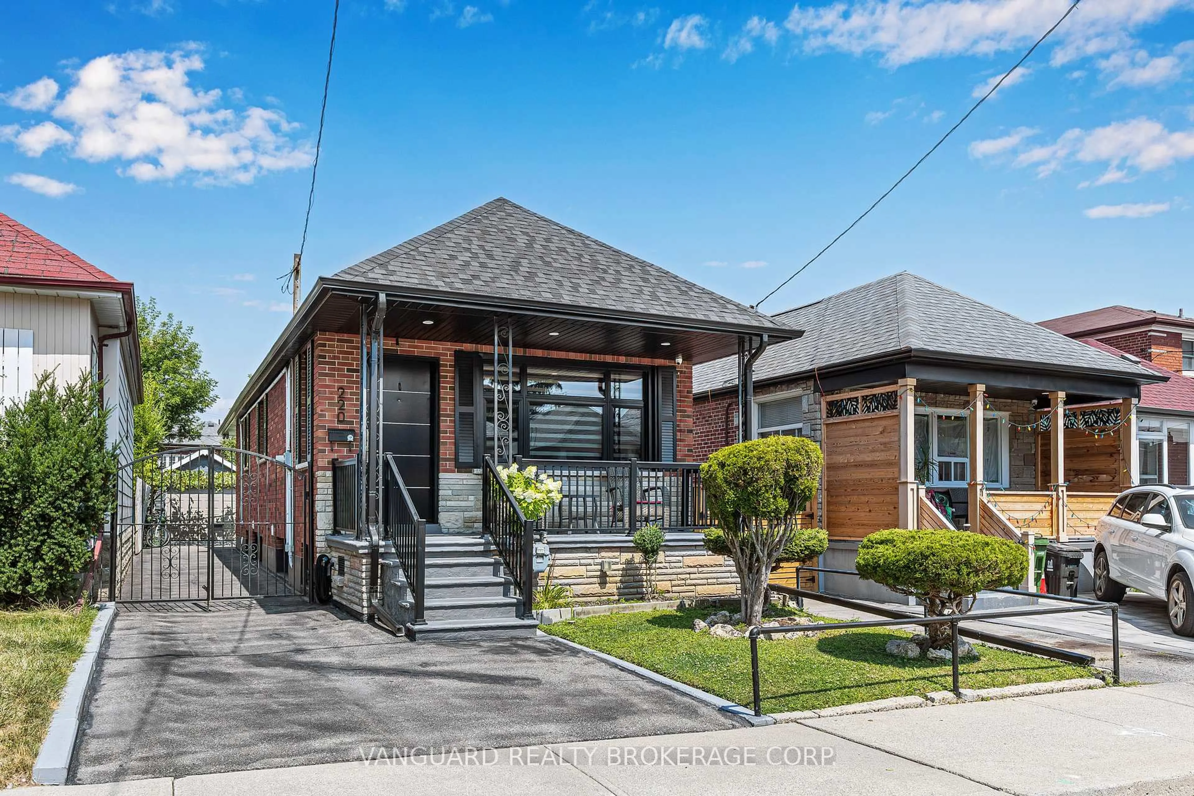 Home with brick exterior material, street for 220 Belgravia Ave, Toronto Ontario M6E 2M8