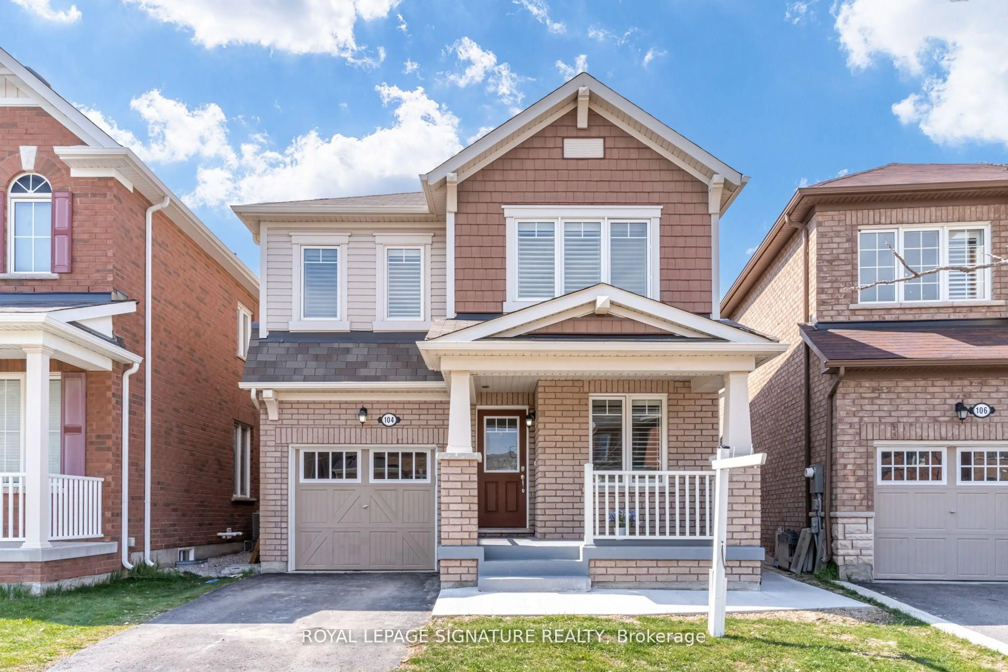 Home with brick exterior material, street for 104 Stedford Cres, Brampton Ontario L7A 4P7
