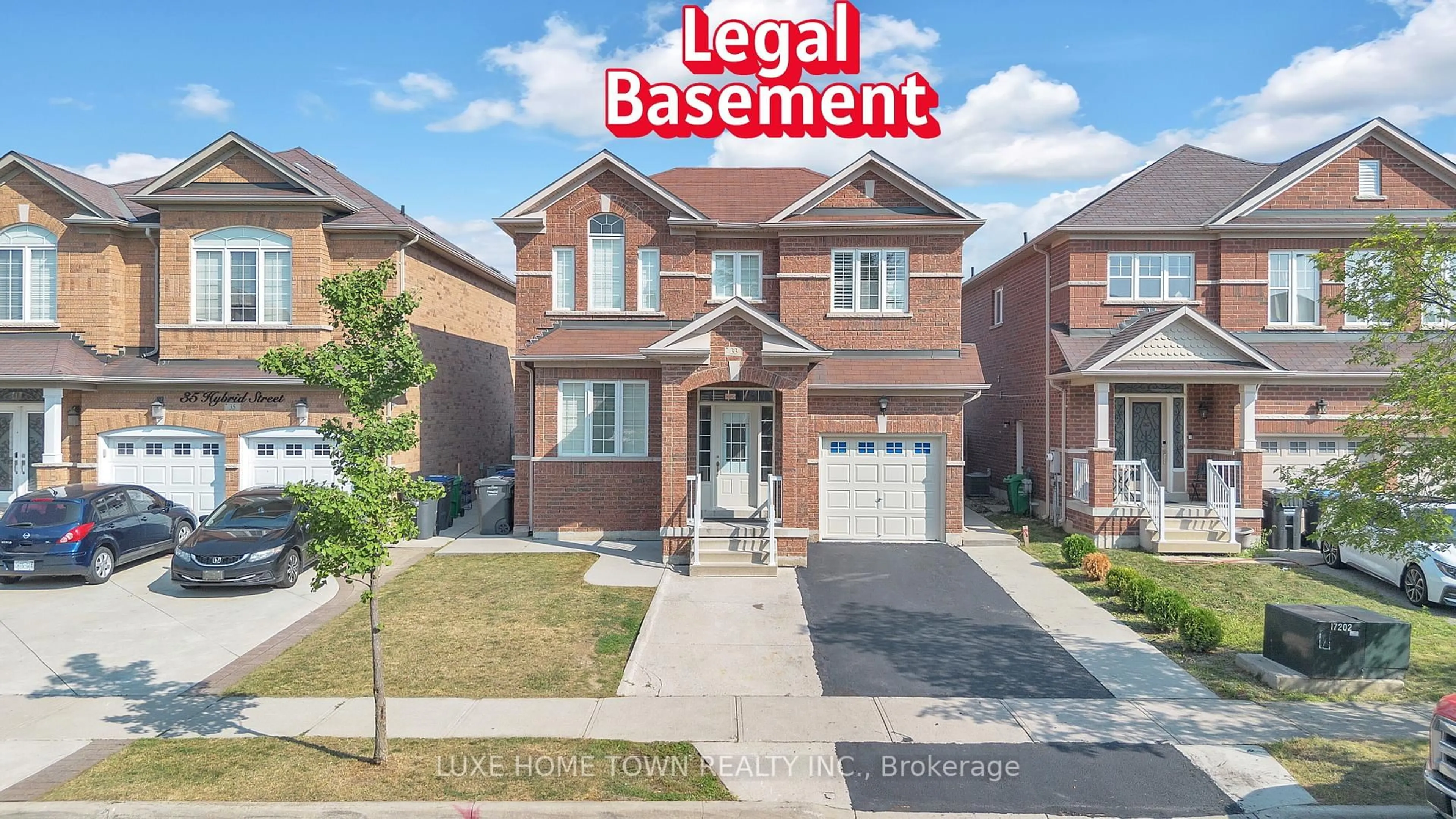 Home with brick exterior material, street for 33 Hybrid St, Brampton Ontario L7A 0N1