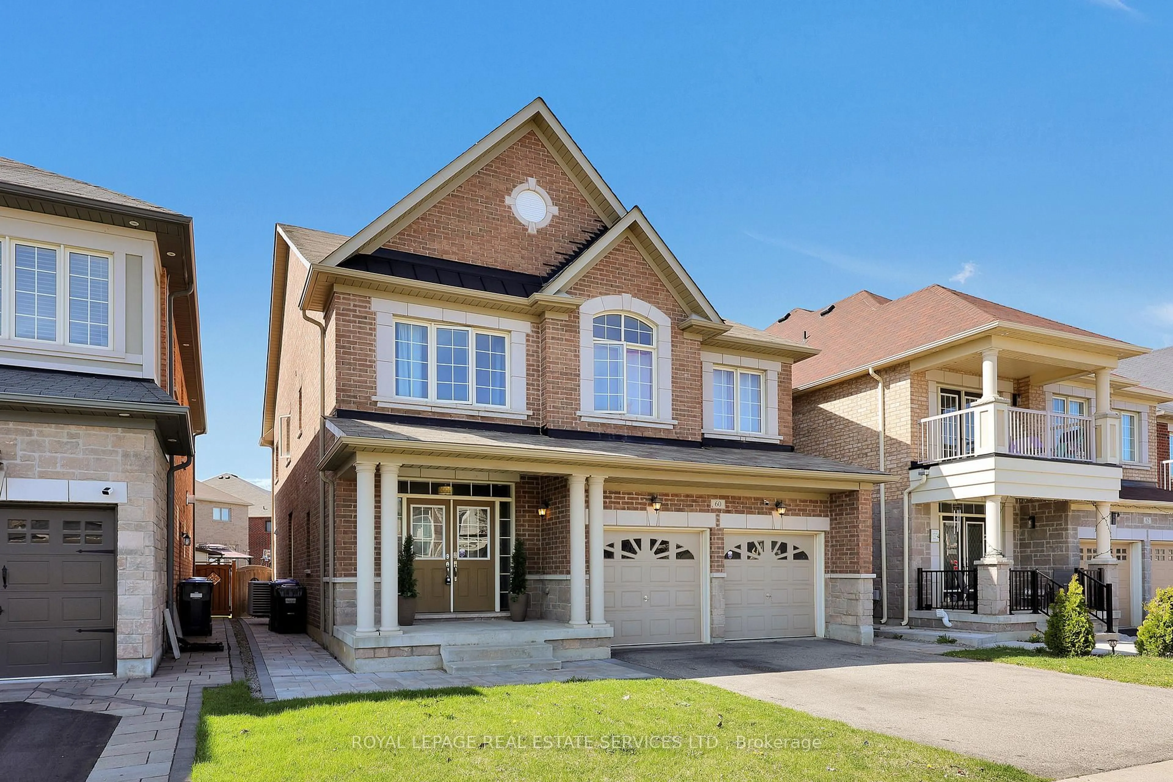 Home with brick exterior material, street for 60 Valleyway Dr, Brampton Ontario L6X 5G1