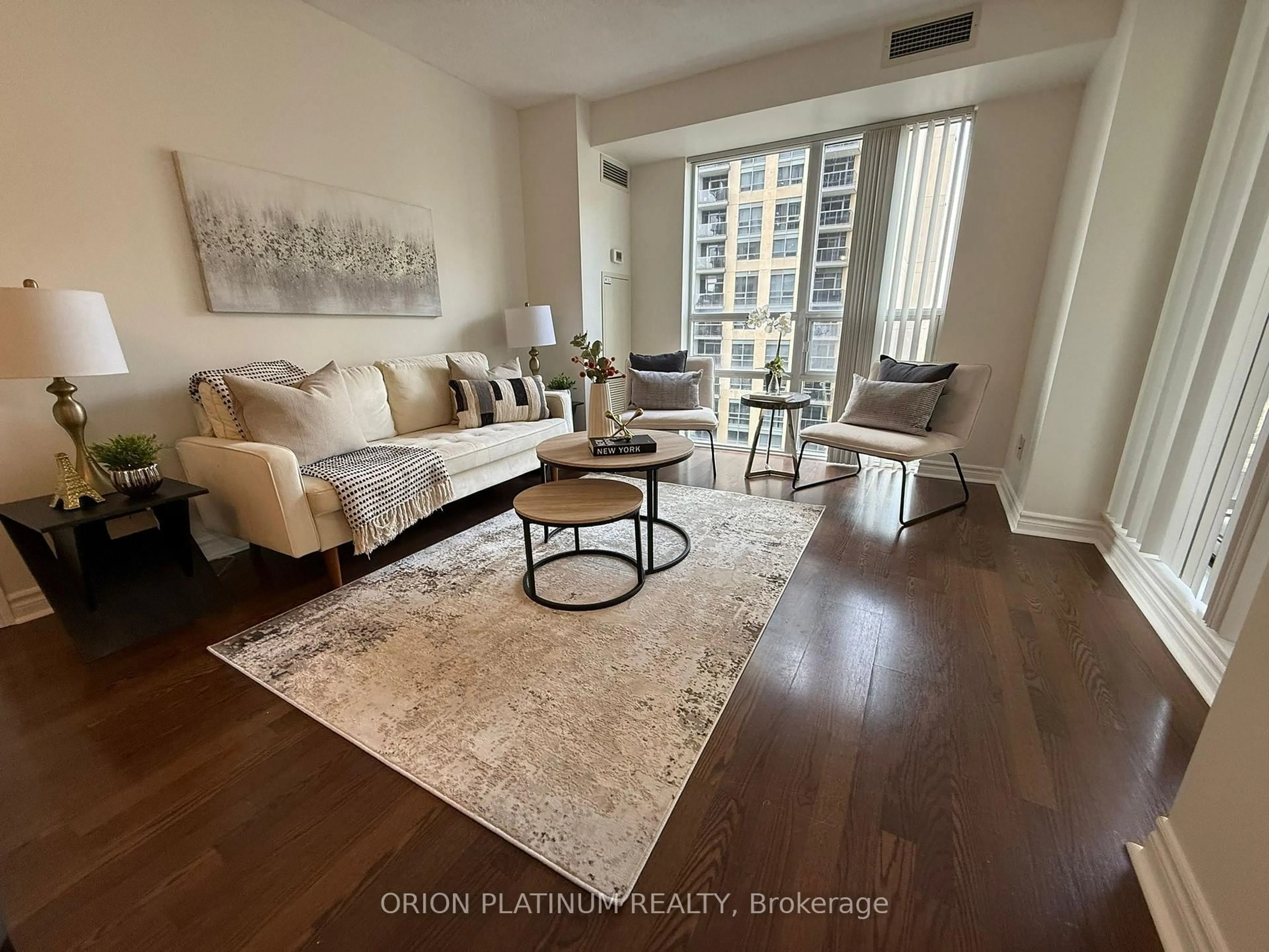 Living room with furniture, unknown for 5 Michael Power Pl #907, Toronto Ontario M9A 0A3