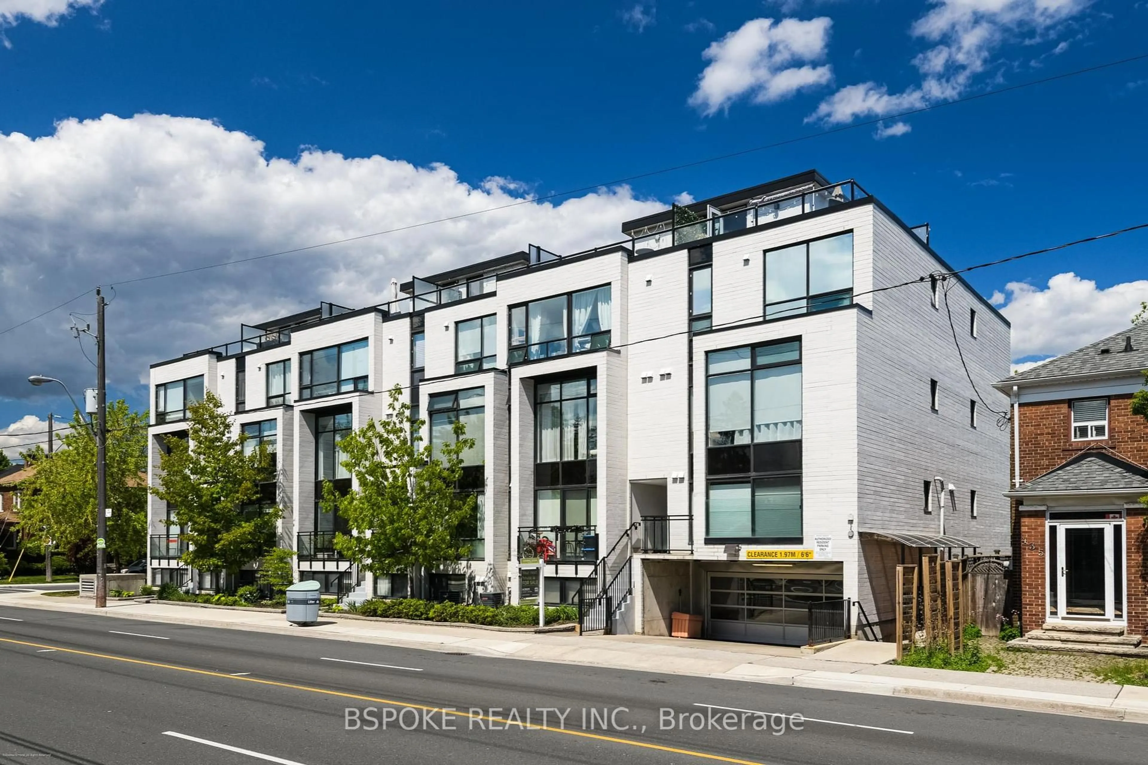 A pic from outside/outdoor area/front of a property/back of a property/a pic from drone, street for 441 Jane St #210, Toronto Ontario M6S 3Z9