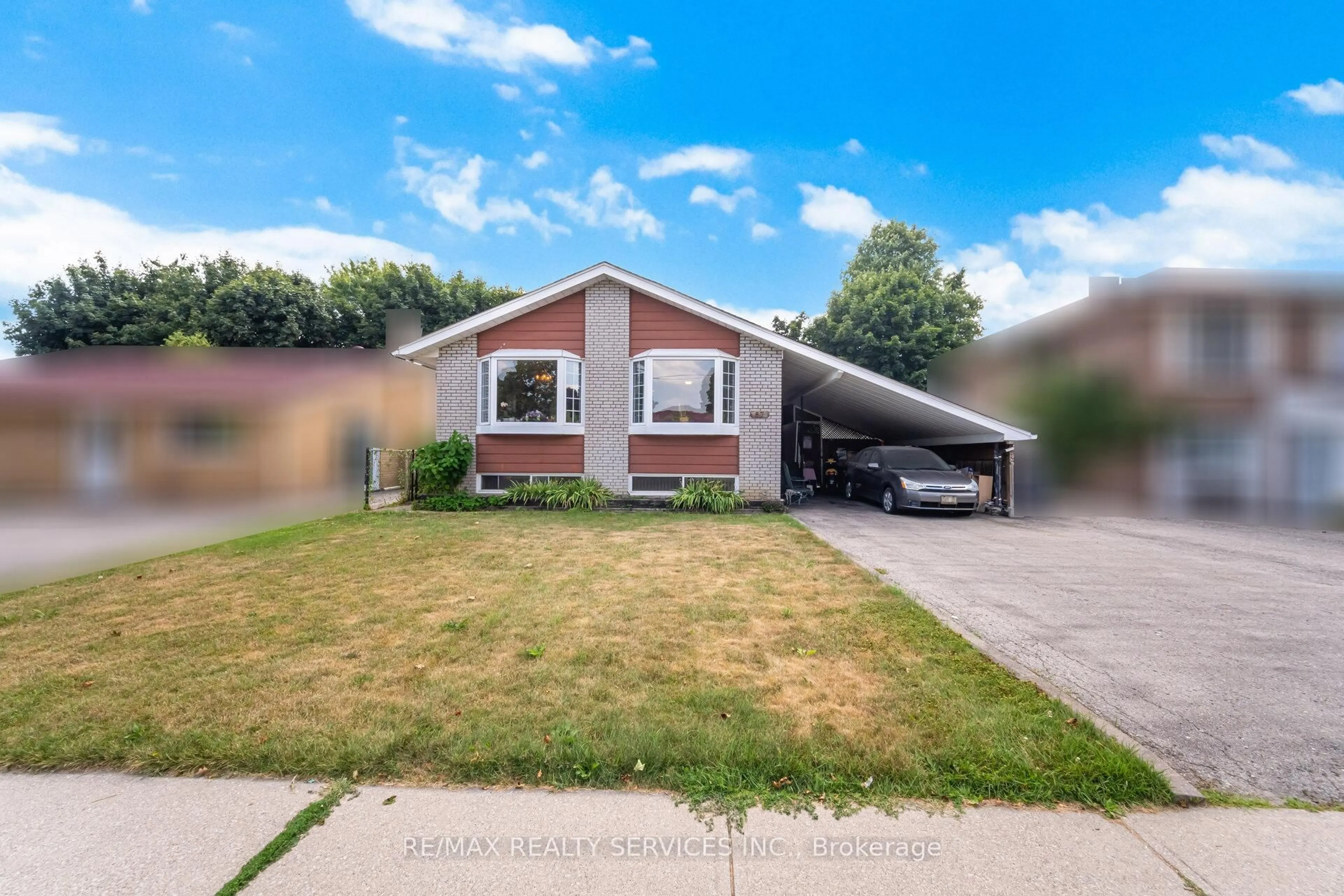 Home with vinyl exterior material, street for 67 Campbell Dr, Brampton Ontario L6X 2H8