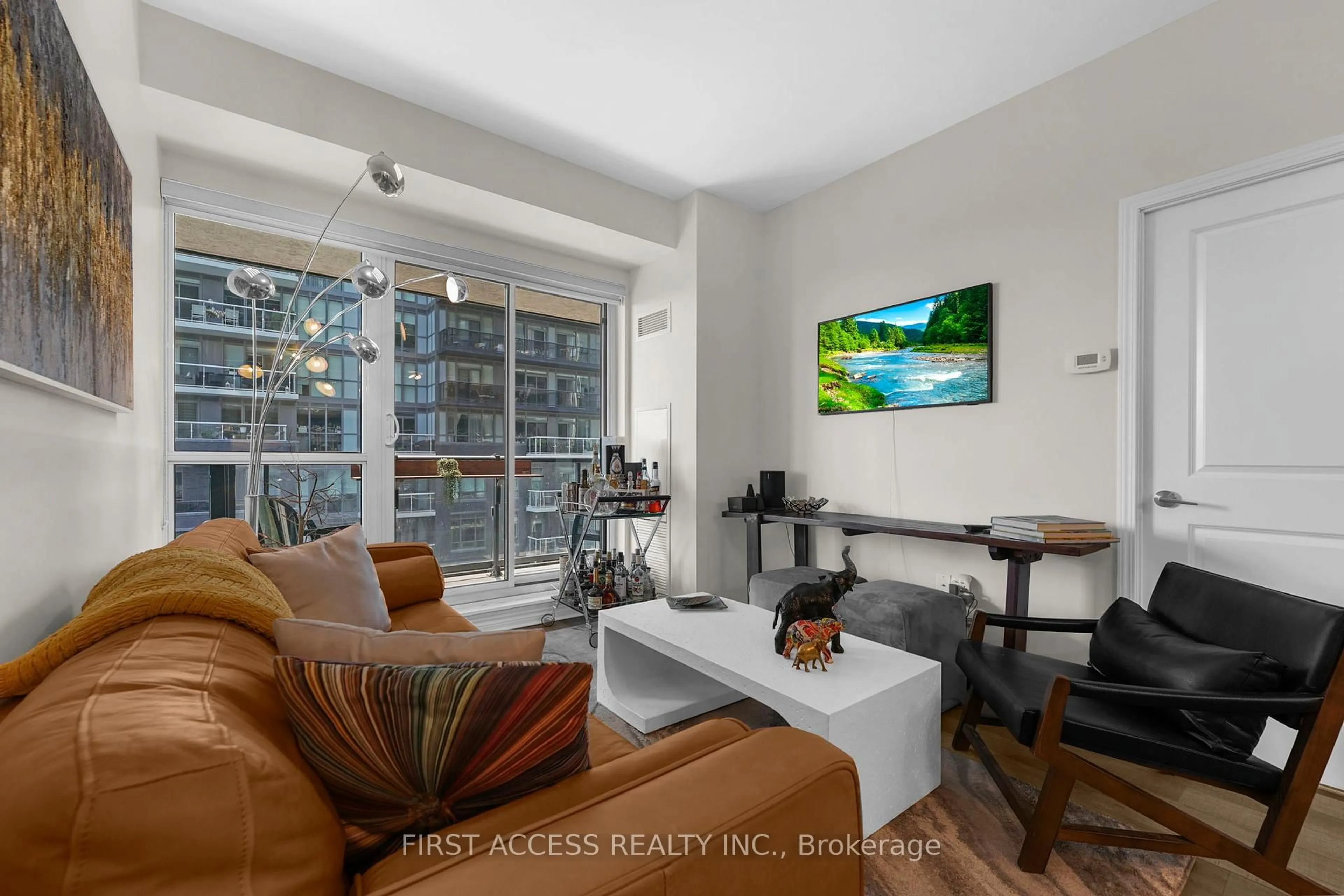 Living room with furniture, unknown for 39 Annie Craig Dr #617, Toronto Ontario M8V 0C5