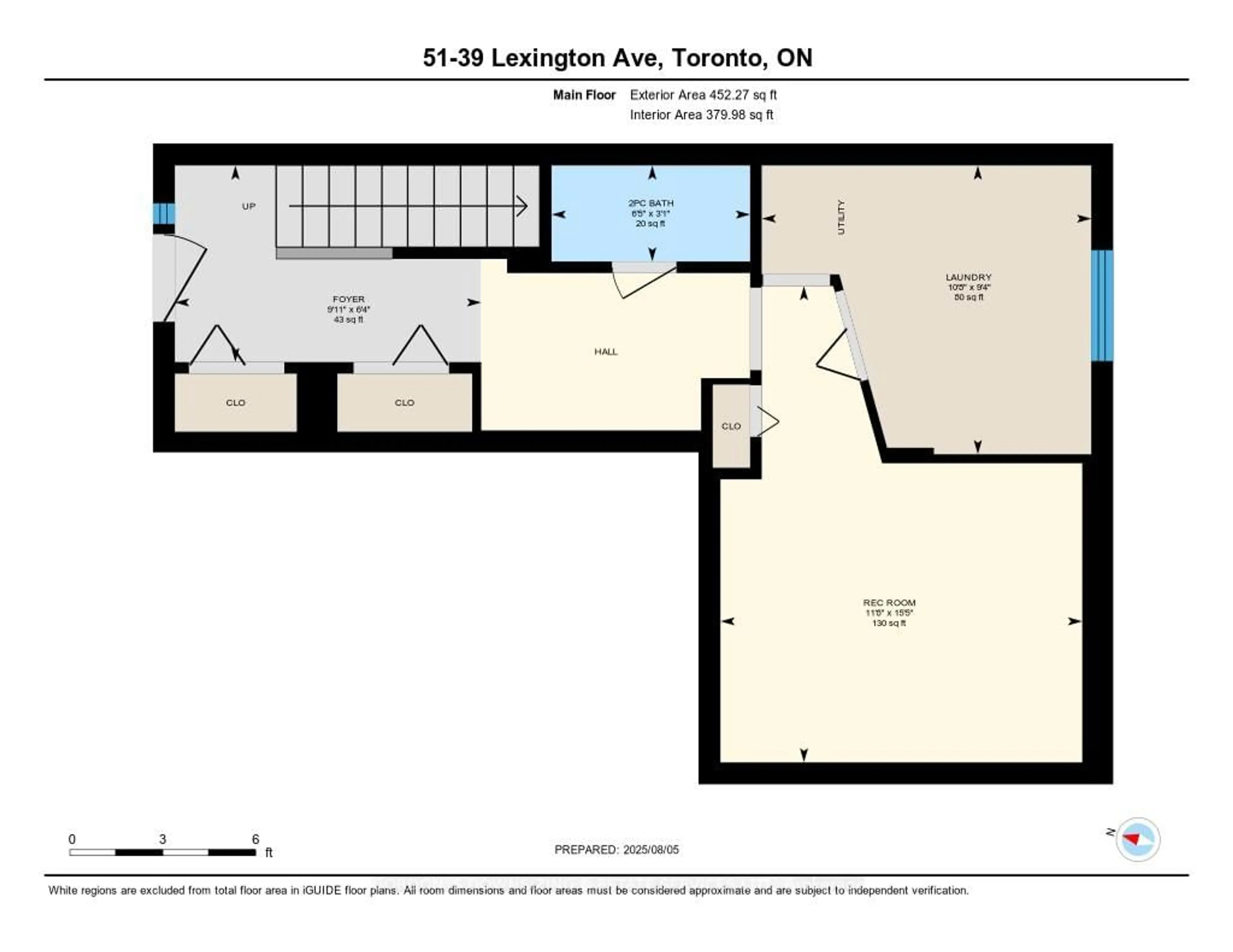 Floor plan for 39 Lexington Ave #51, Toronto Ontario M9V 2G4