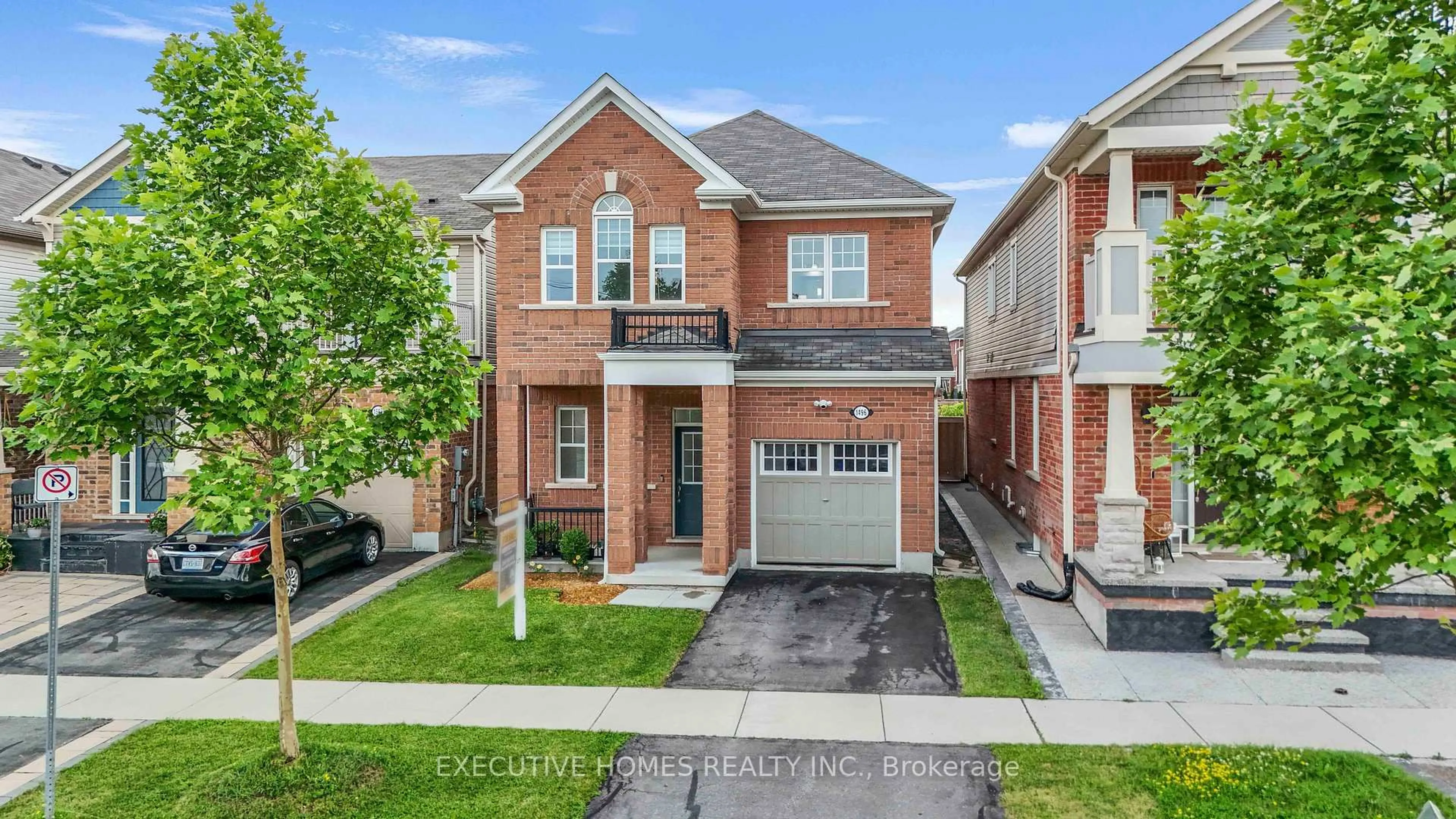 Home with brick exterior material, street for 1496 Farmstead Dr, Milton Ontario L9E 0A8