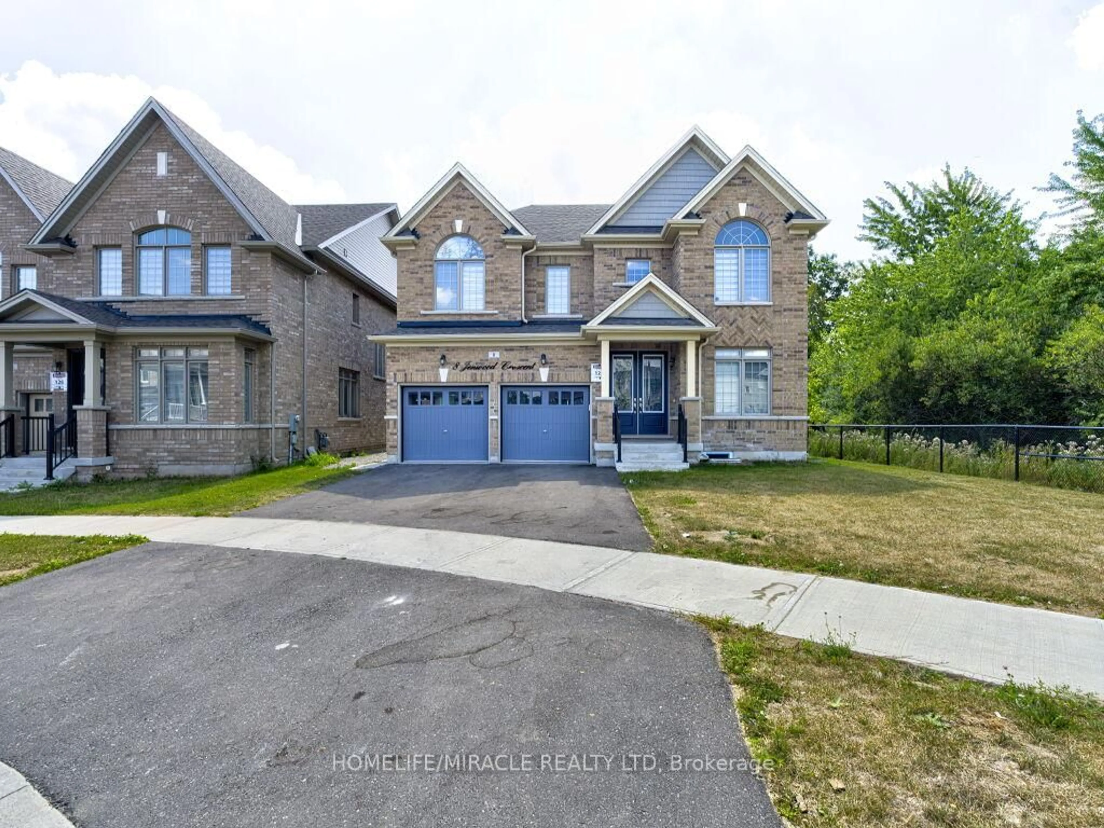 Home with brick exterior material, street for 8 Jenwood Cres, Brampton Ontario L7A 3S6