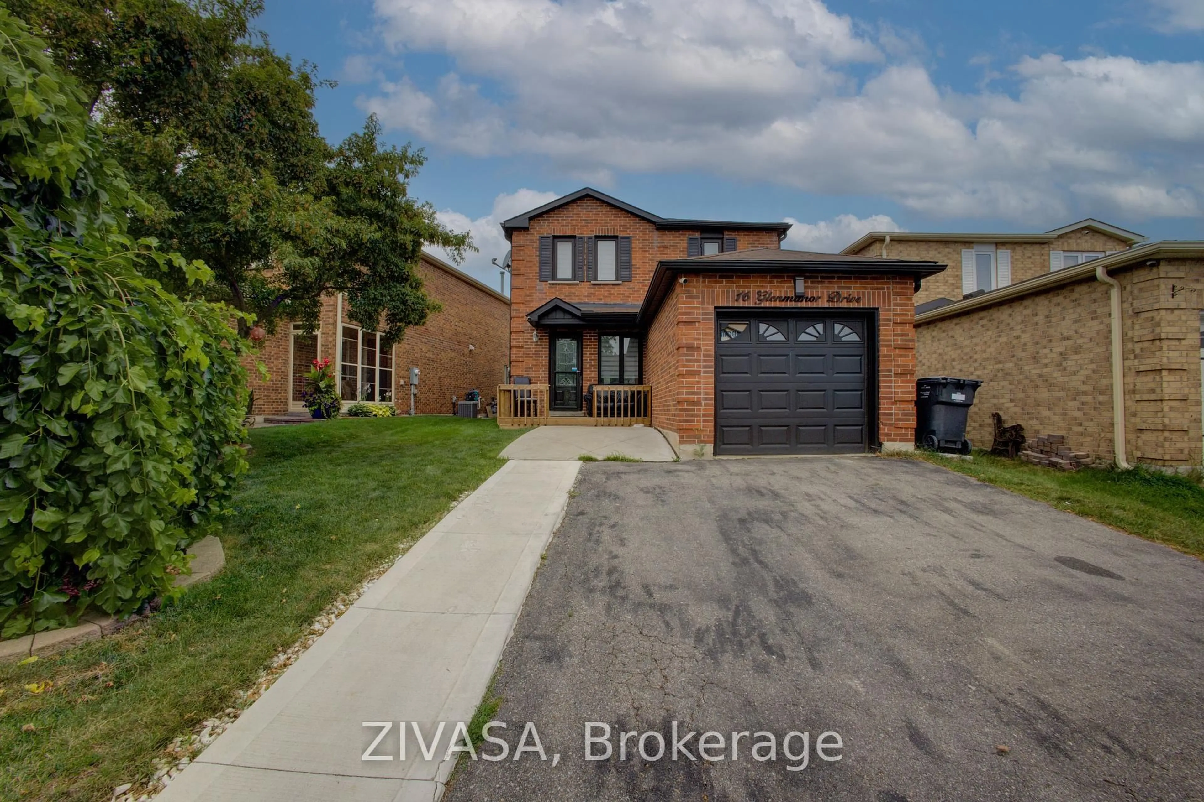 Home with brick exterior material, street for 16 Glenmanor Dr, Brampton Ontario L6Z 3Z3