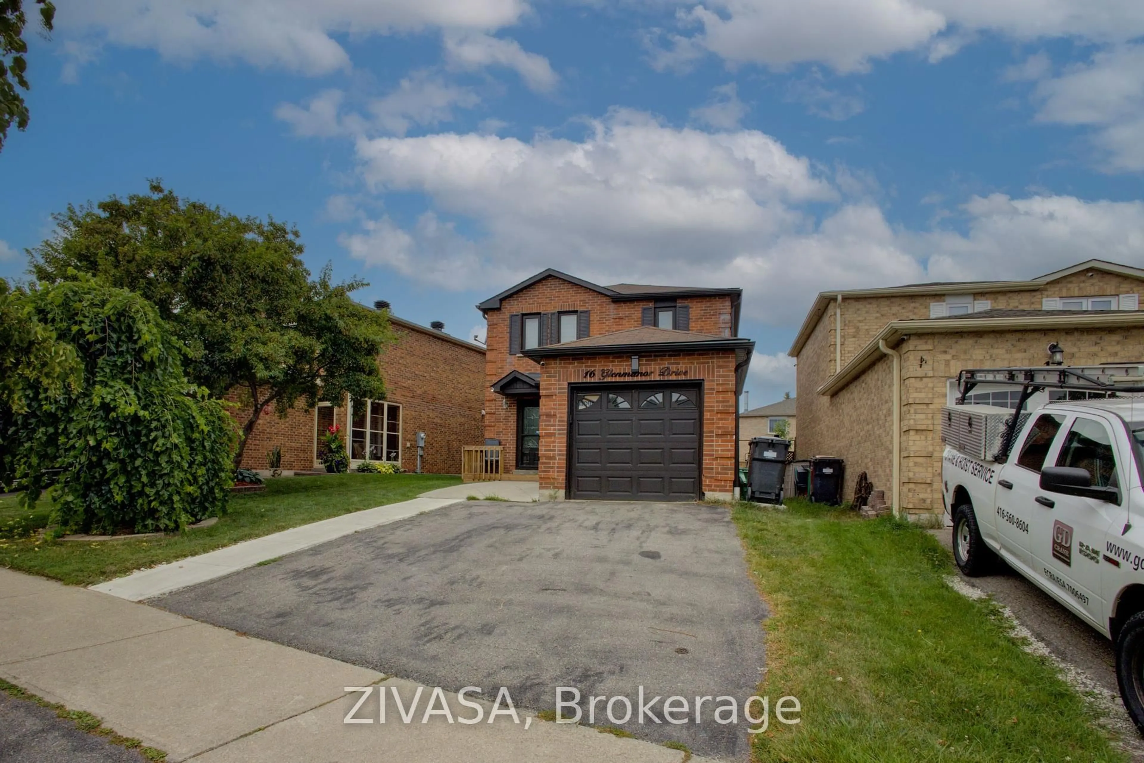 Home with brick exterior material, street for 16 Glenmanor Dr, Brampton Ontario L6Z 3Z3