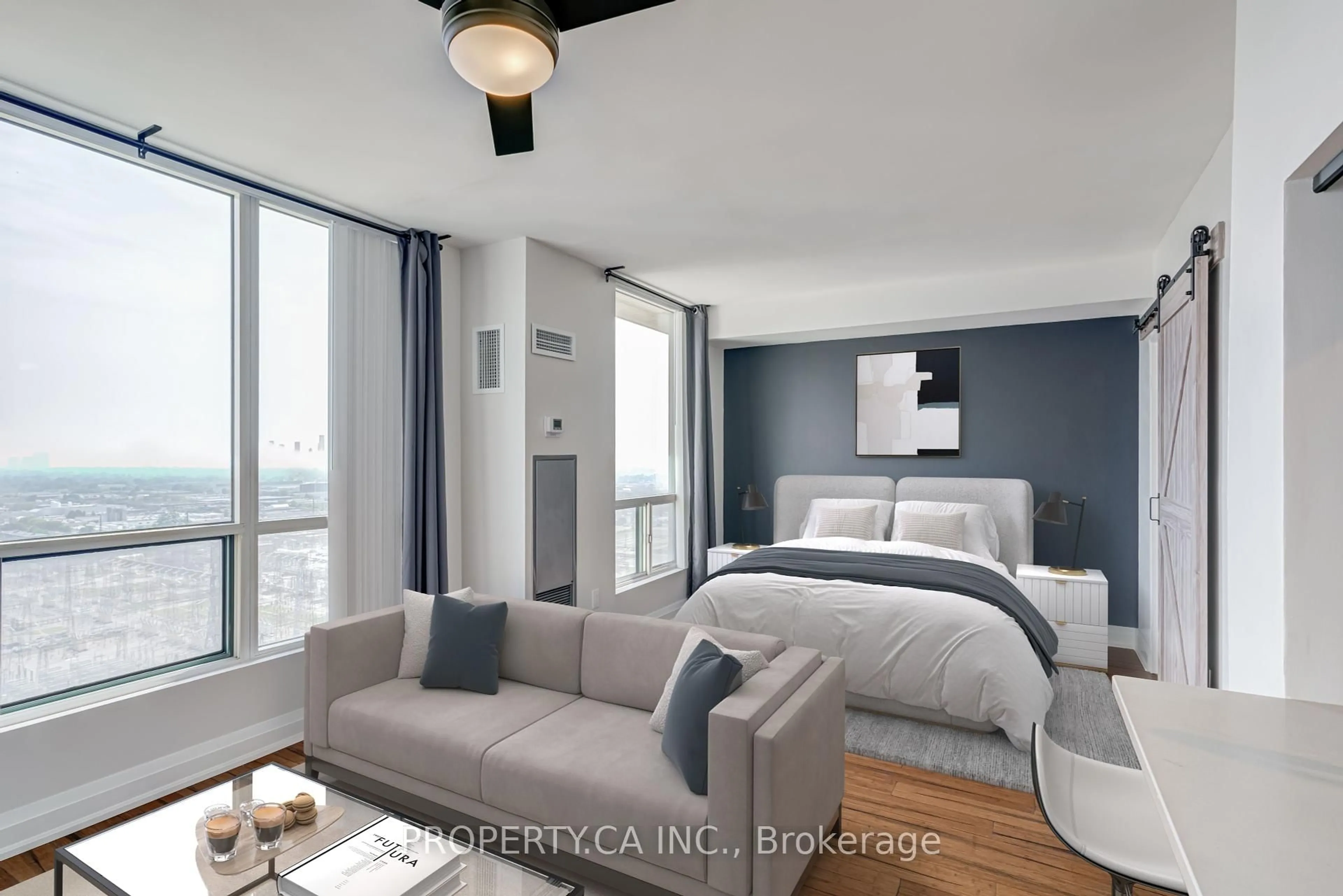 Bedroom with bed, unknown for 101 Subway Cres #2308, Toronto Ontario M9B 6K4