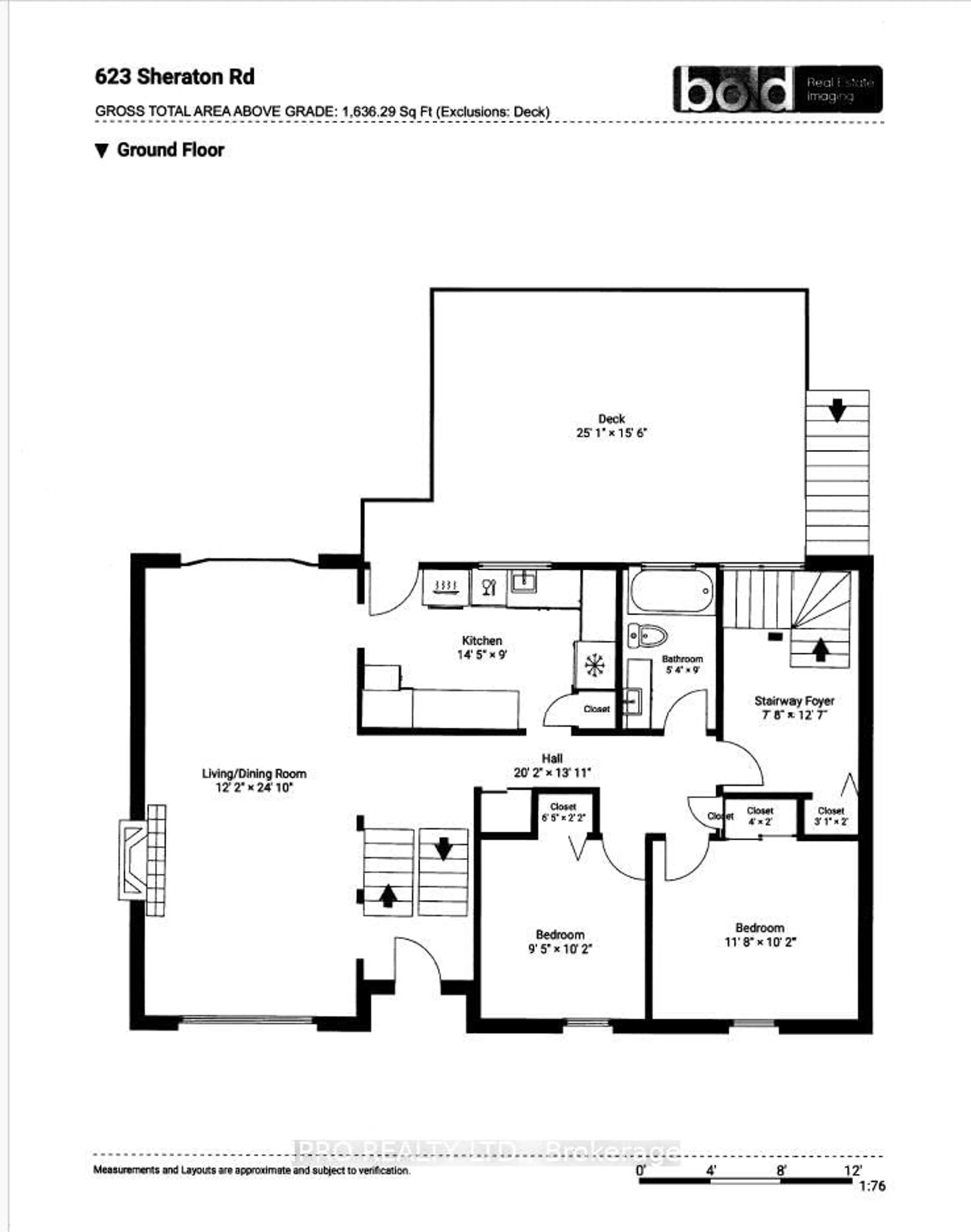 Floor plan for 623 Sheraton Rd, Burlington Ontario L7L 4B3