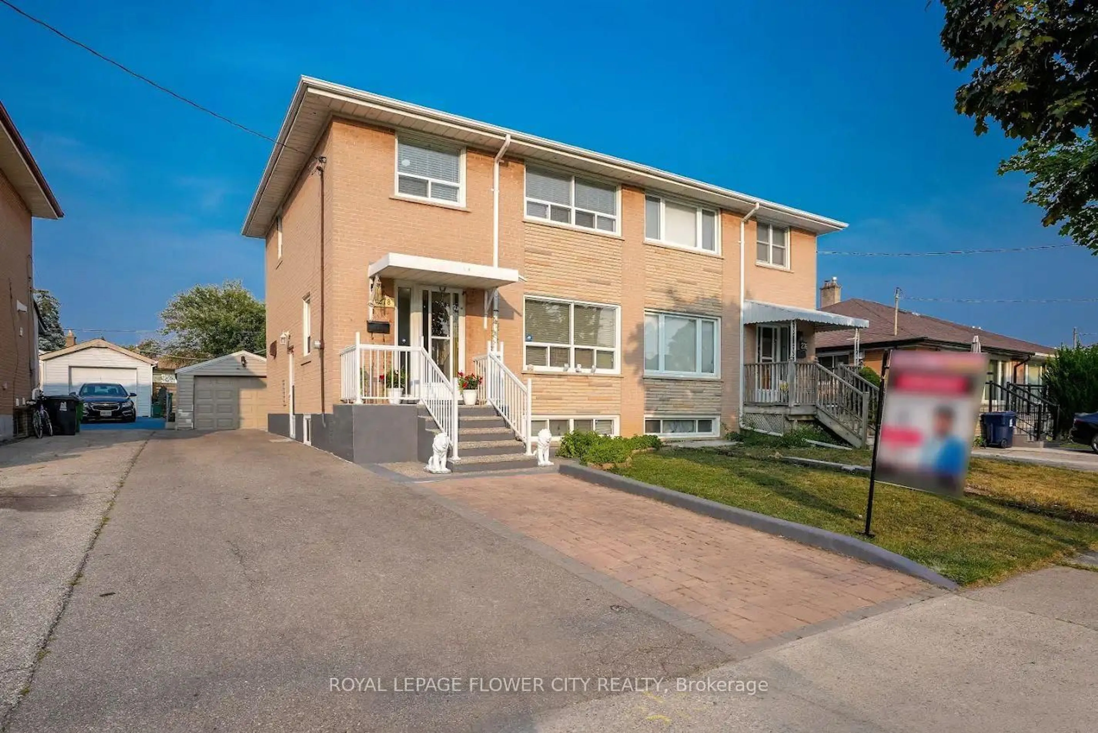 Home with brick exterior material, street for 278 Elmhurst Dr, Toronto Ontario M9W 2M2