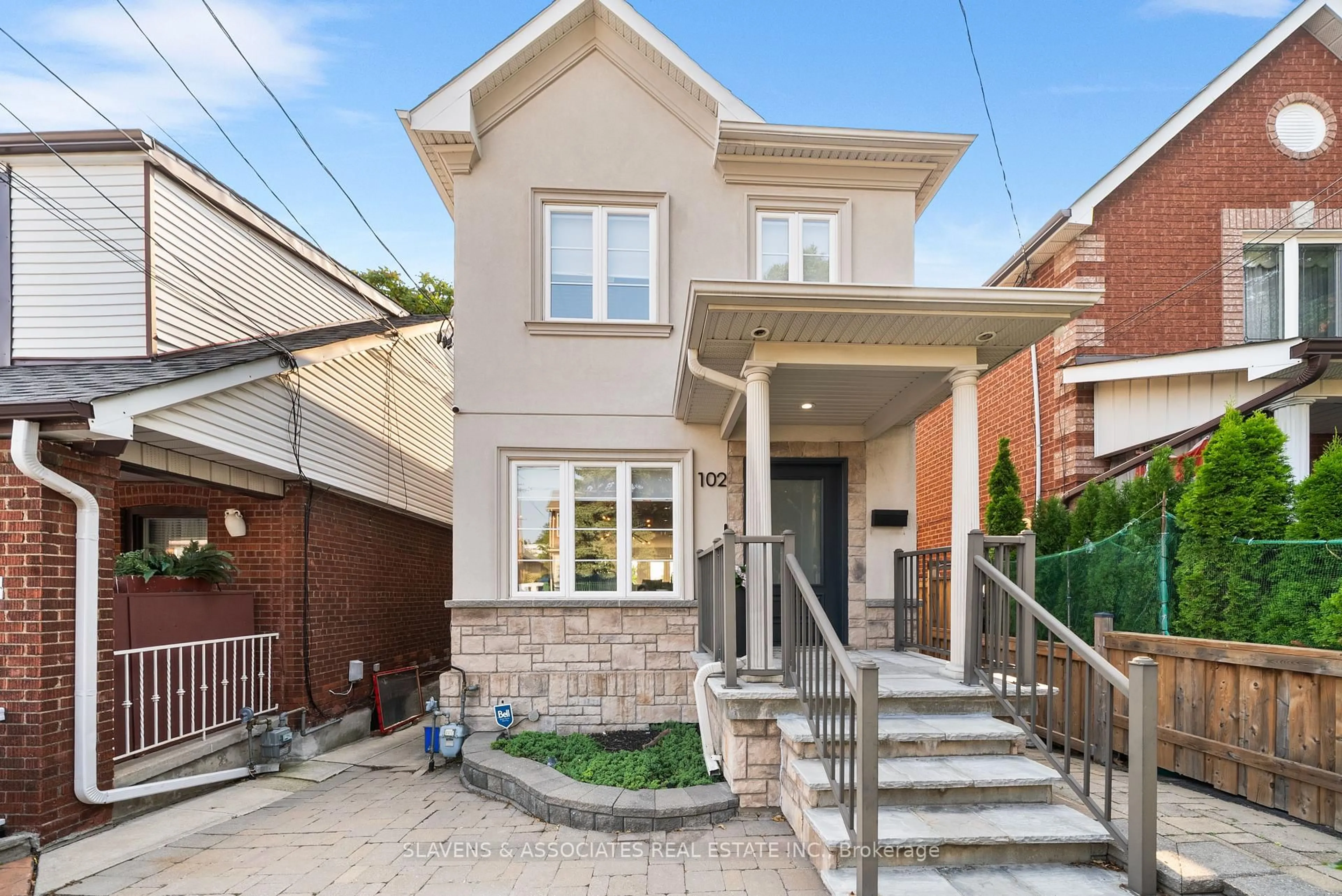 Home with brick exterior material, street for 102 Gilbert Ave, Toronto Ontario M6E 4W1