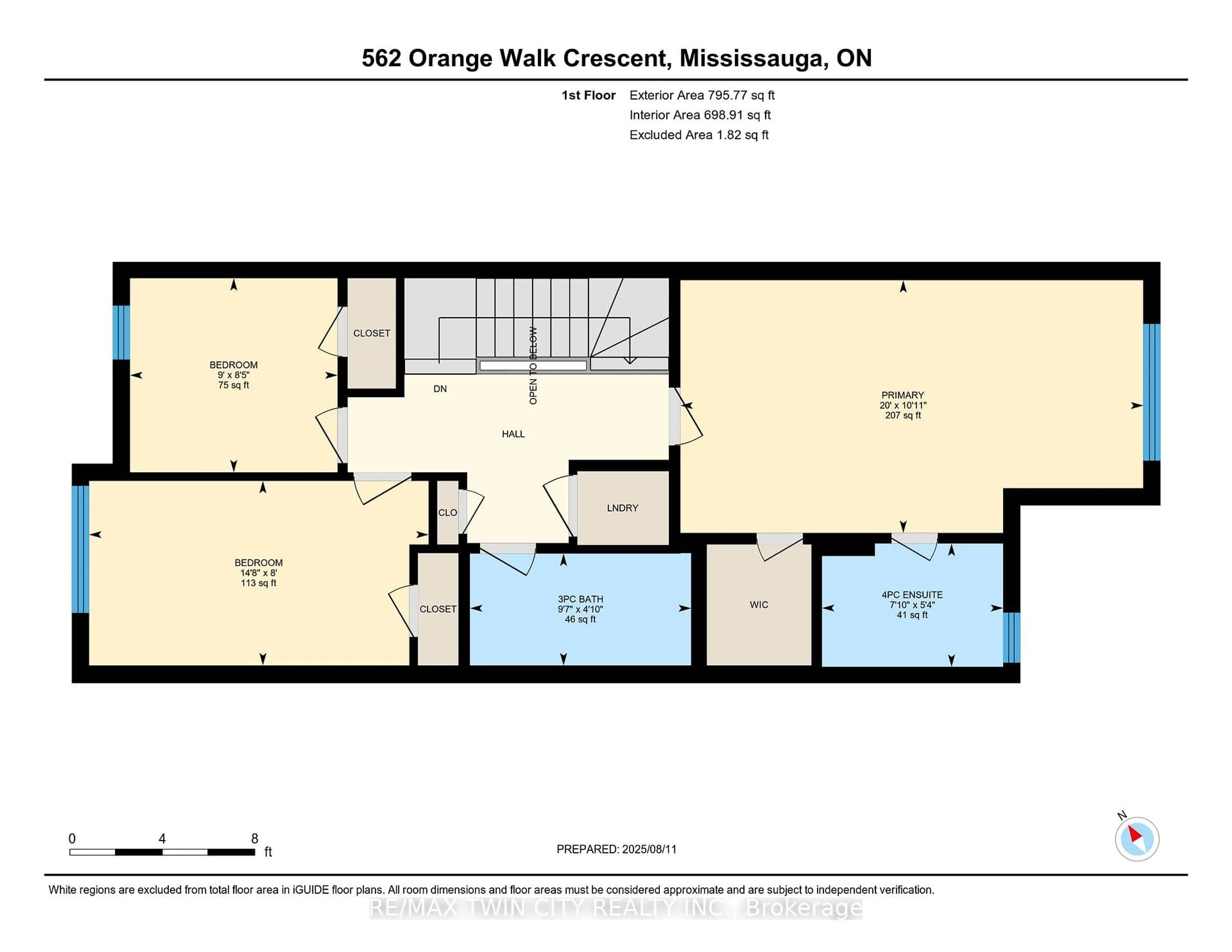Floor plan for 562 Orange Walk Cres, Mississauga Ontario L5R 0A3