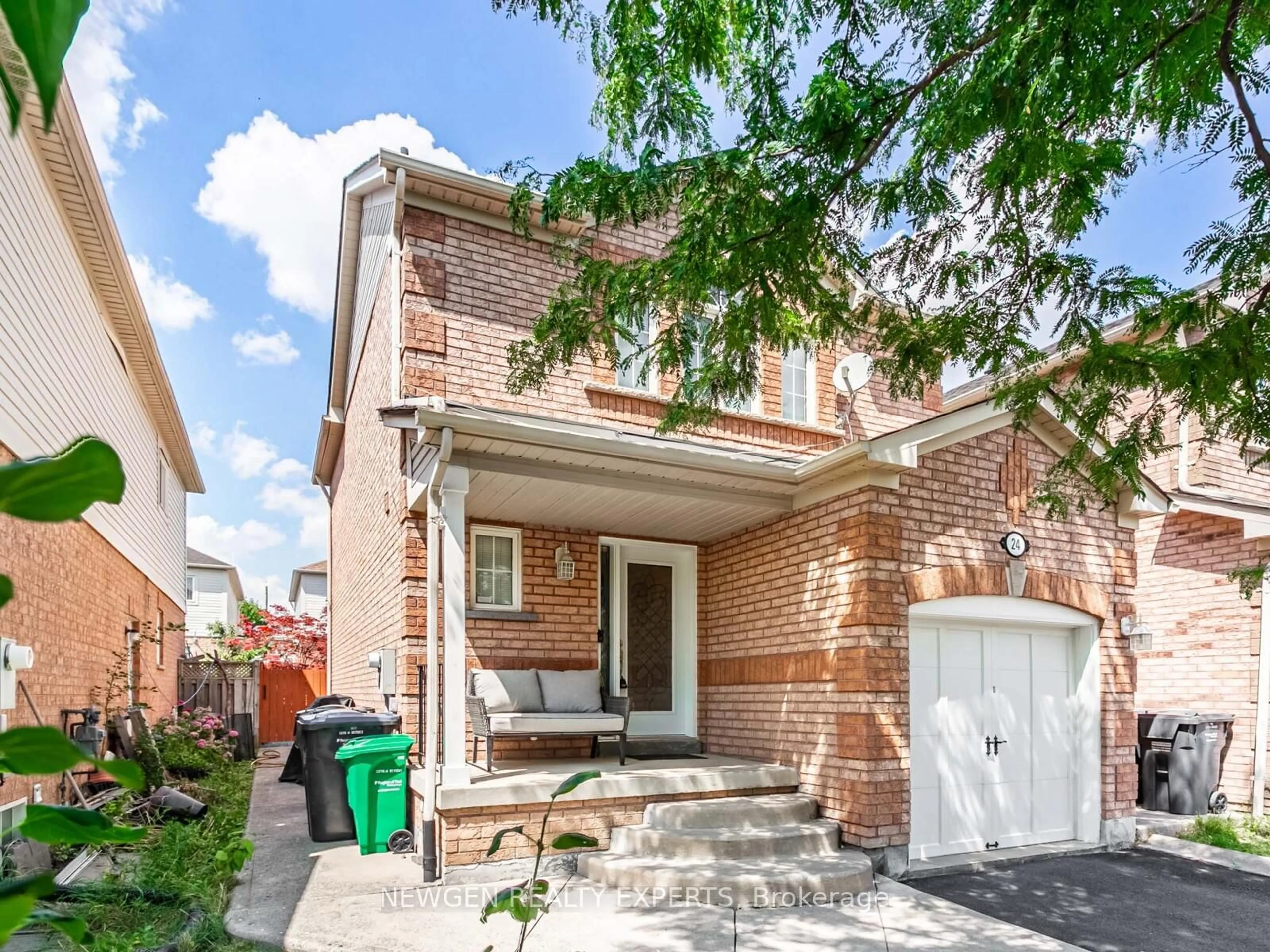 Home with brick exterior material, street for 24 Bearwood St, Brampton Ontario L7A 1Y4