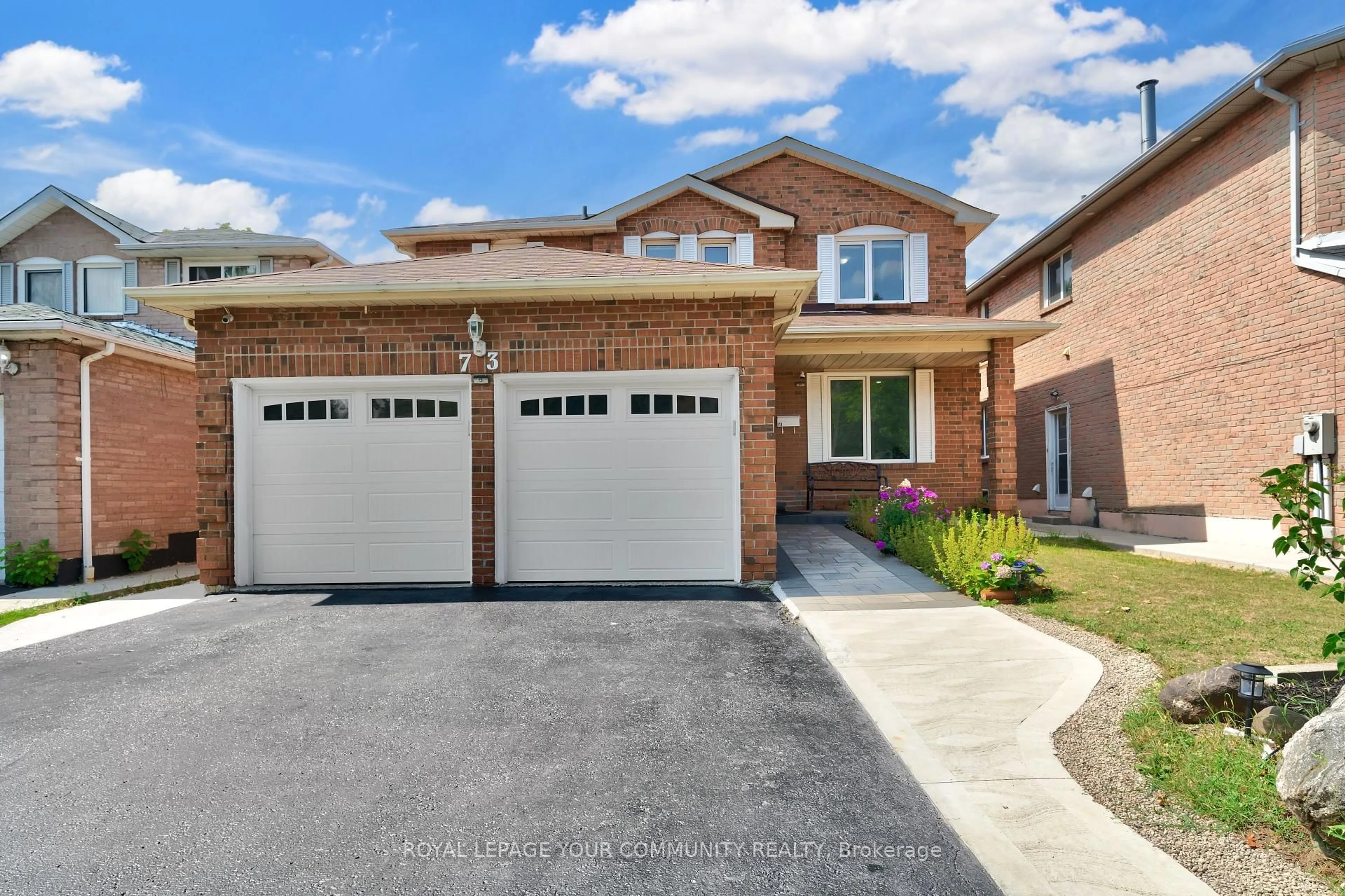 Home with brick exterior material, street for 73 Peelton Heights Rd, Brampton Ontario L6Y 3A3