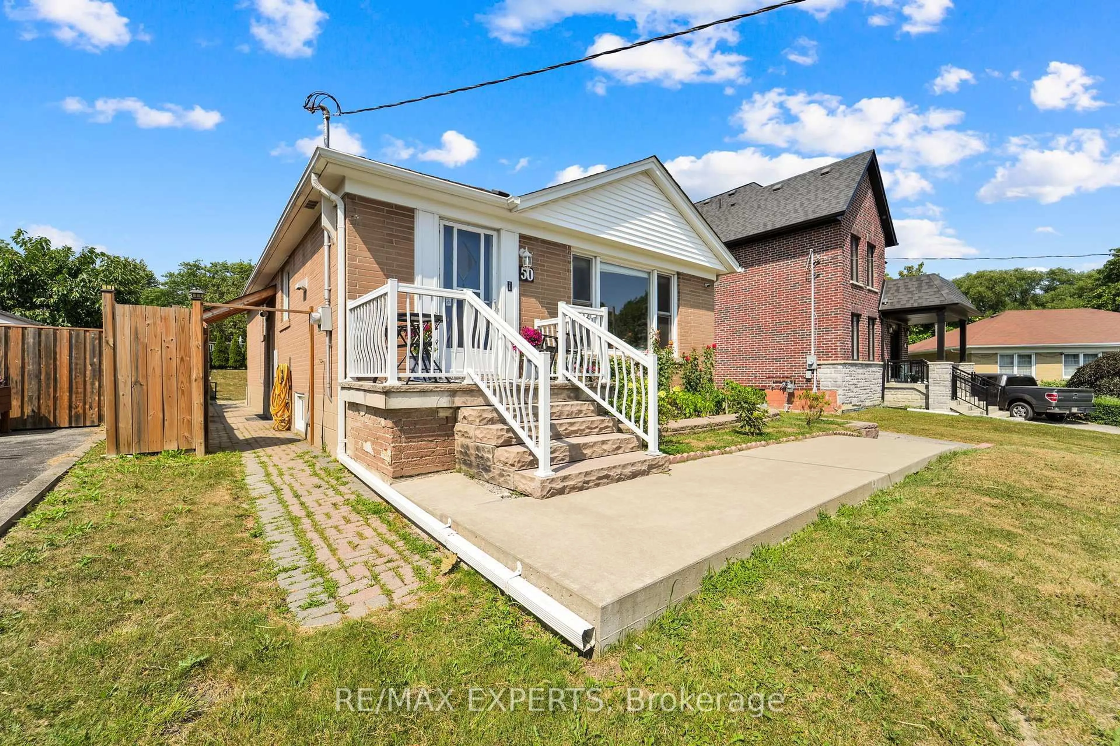Home with brick exterior material, street for 50 Datchet Rd, Toronto Ontario M3M 1X6