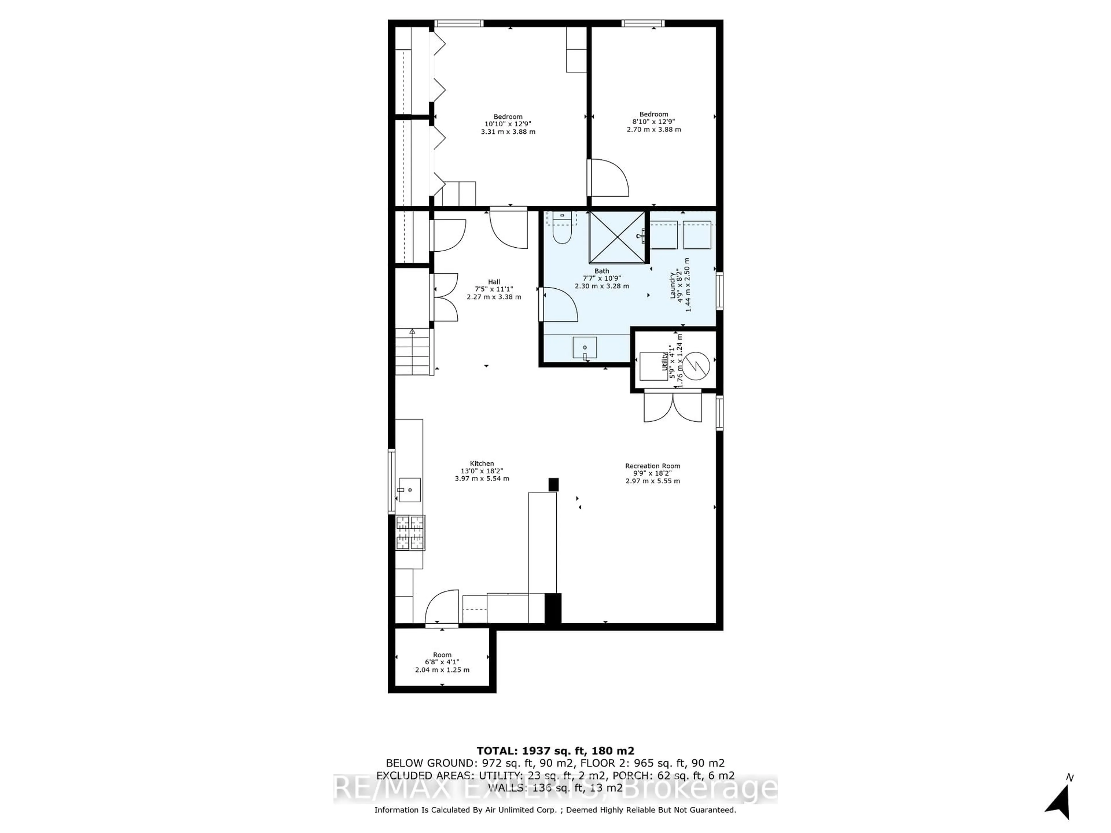 Floor plan for 50 Datchet Rd, Toronto Ontario M3M 1X6