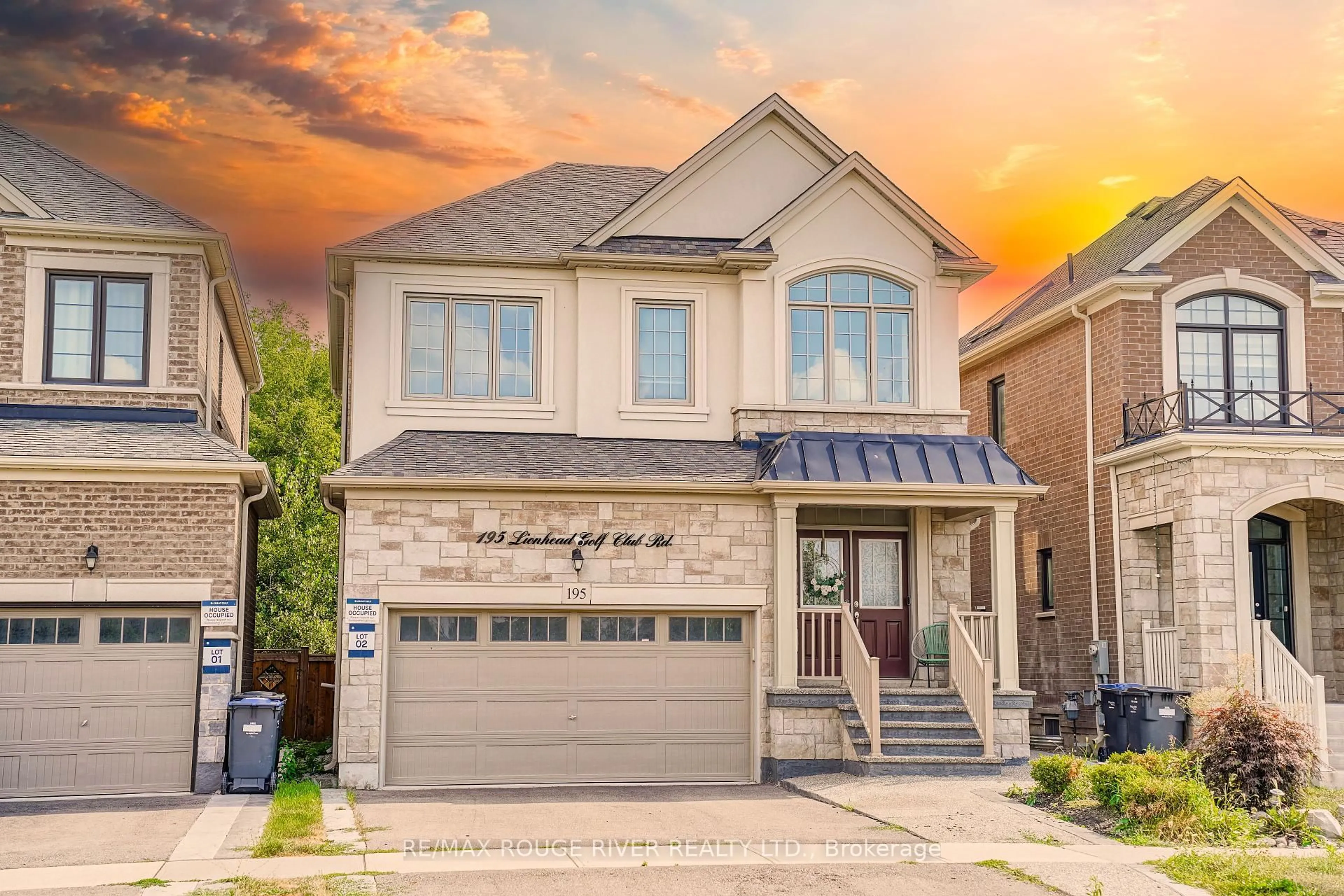 Home with brick exterior material, street for 195 Lionhead Golf Club Rd, Brampton Ontario L6Y 6C1