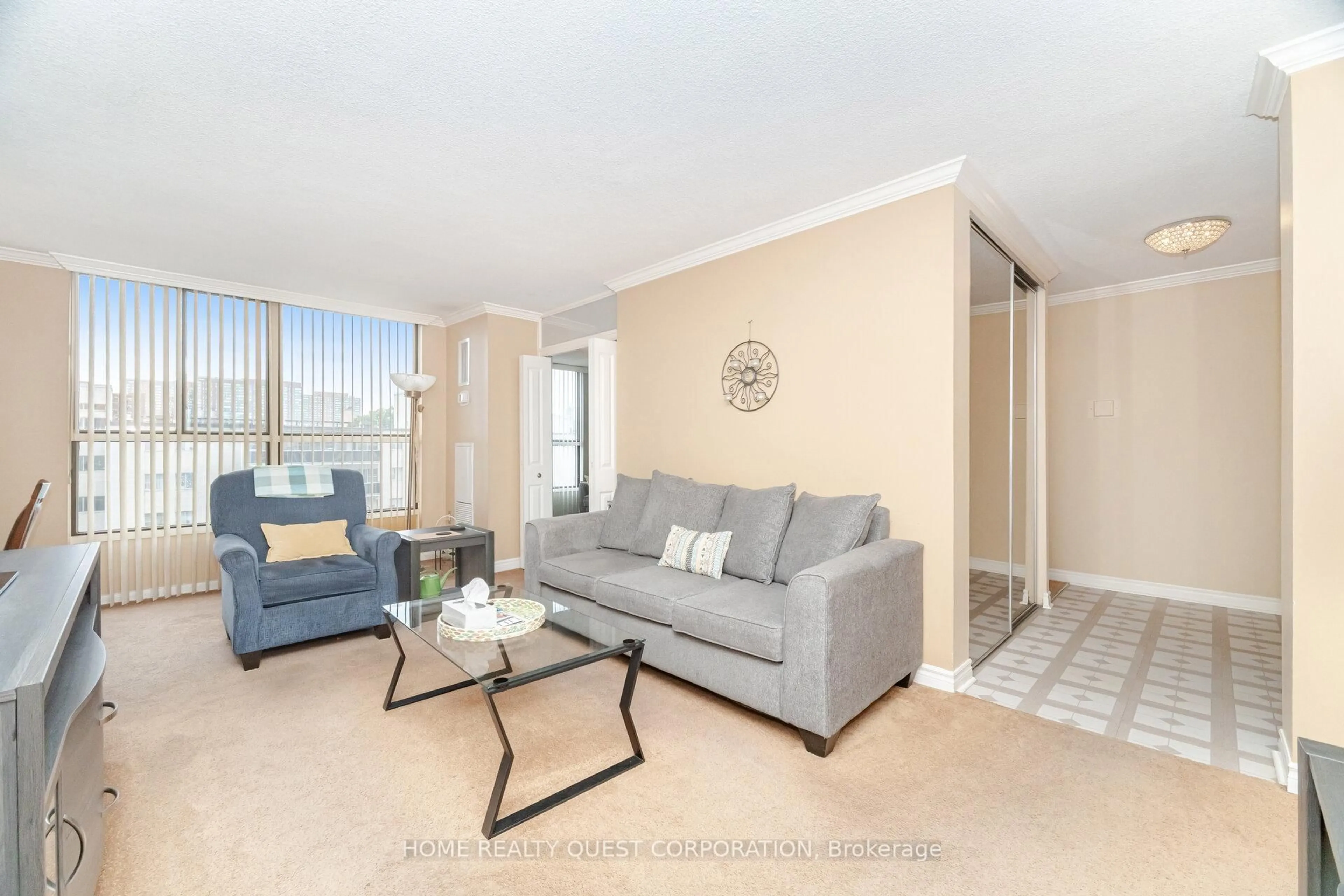 Living room with furniture, unknown for 3170 Kirwin Ave #510, Mississauga Ontario L5A 3R1