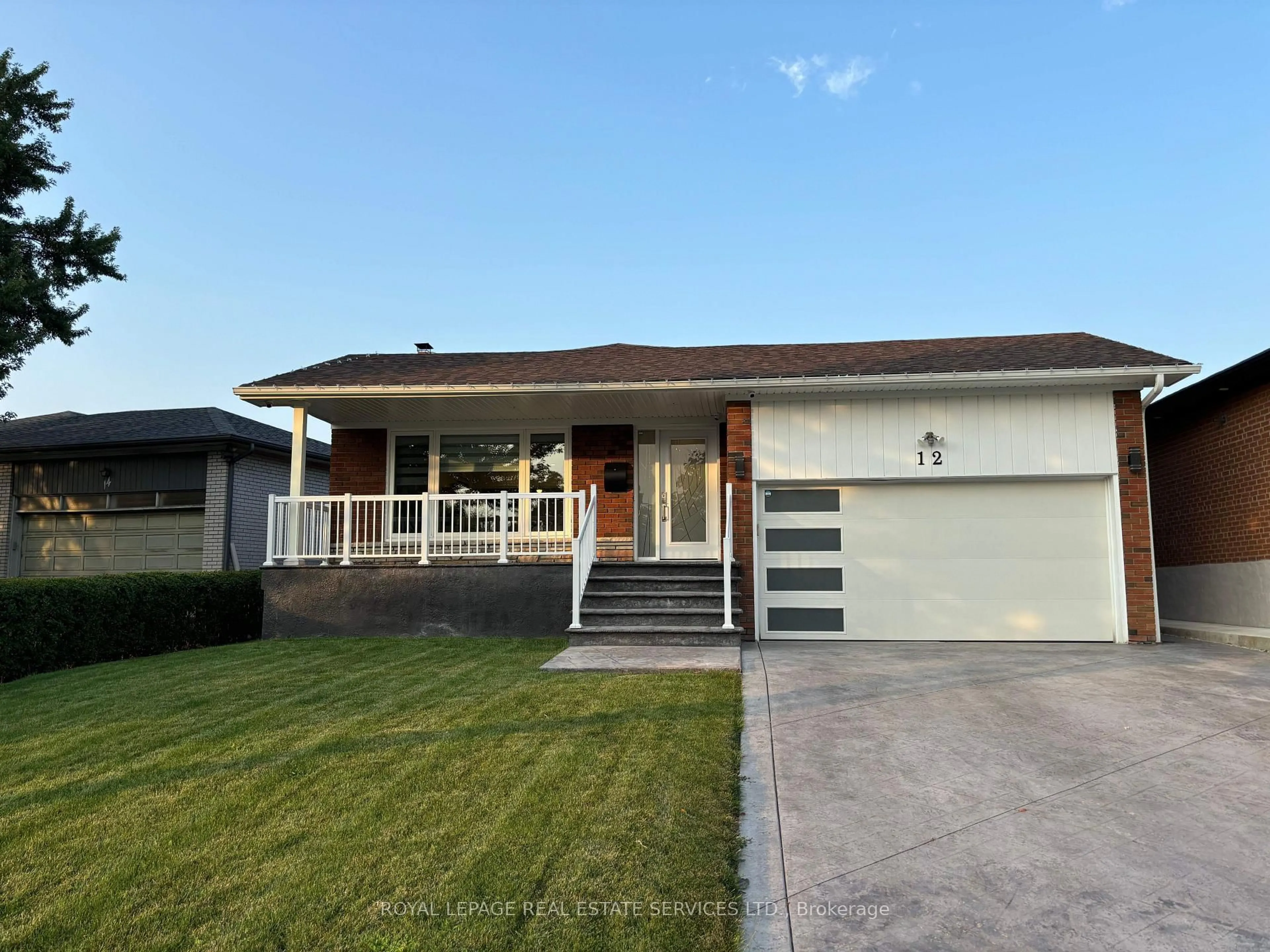 Home with vinyl exterior material, street for 12 Warlingham Crt, Toronto Ontario M9C 3K3