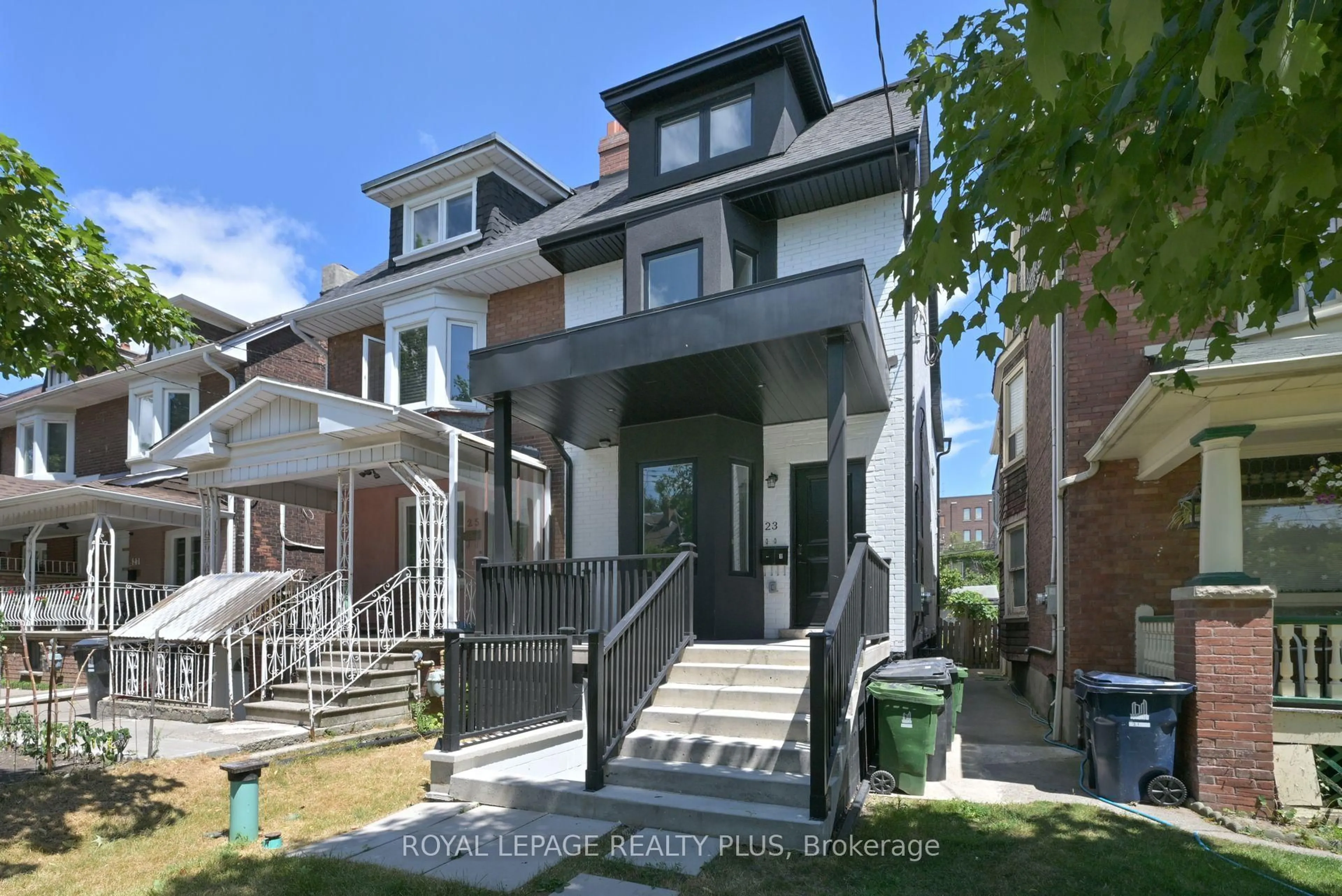 Home with brick exterior material, street for 23 Pauline Ave, Toronto Ontario M6H 3M7