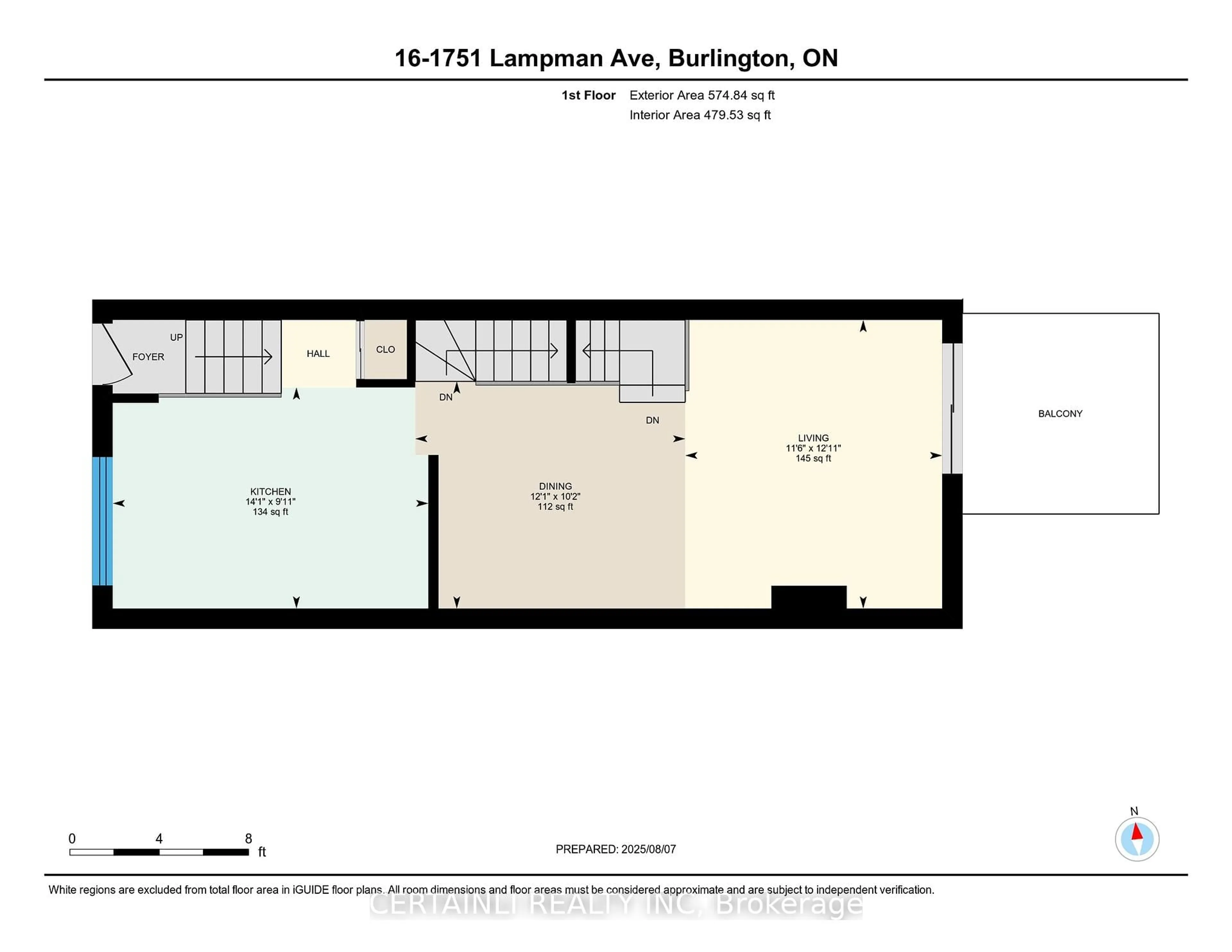 Floor plan for 1751 Lampman Ave #16, Burlington Ontario L7L 6W2