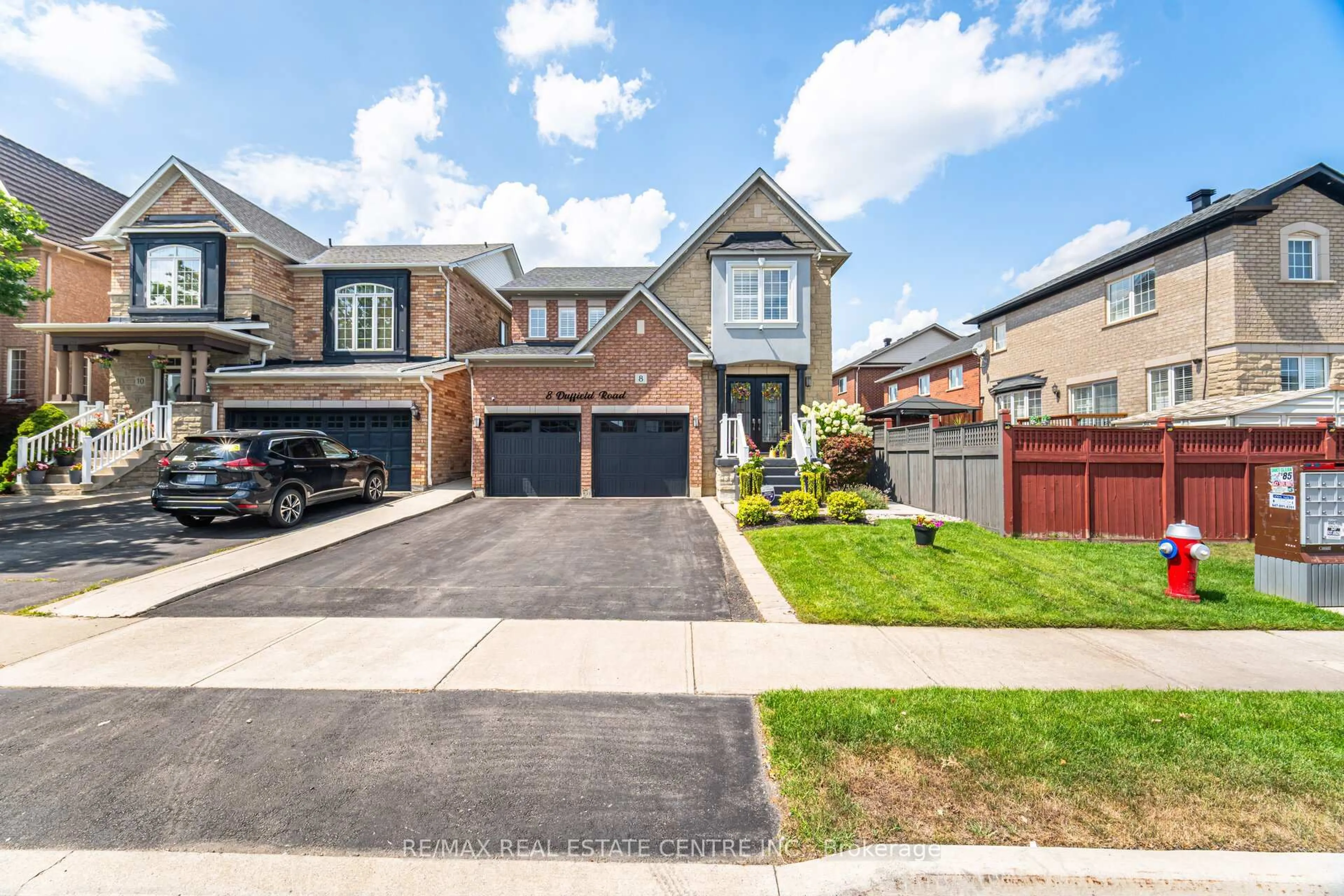 Home with brick exterior material, street for 8 Duffield Rd, Brampton Ontario L7A 2P4