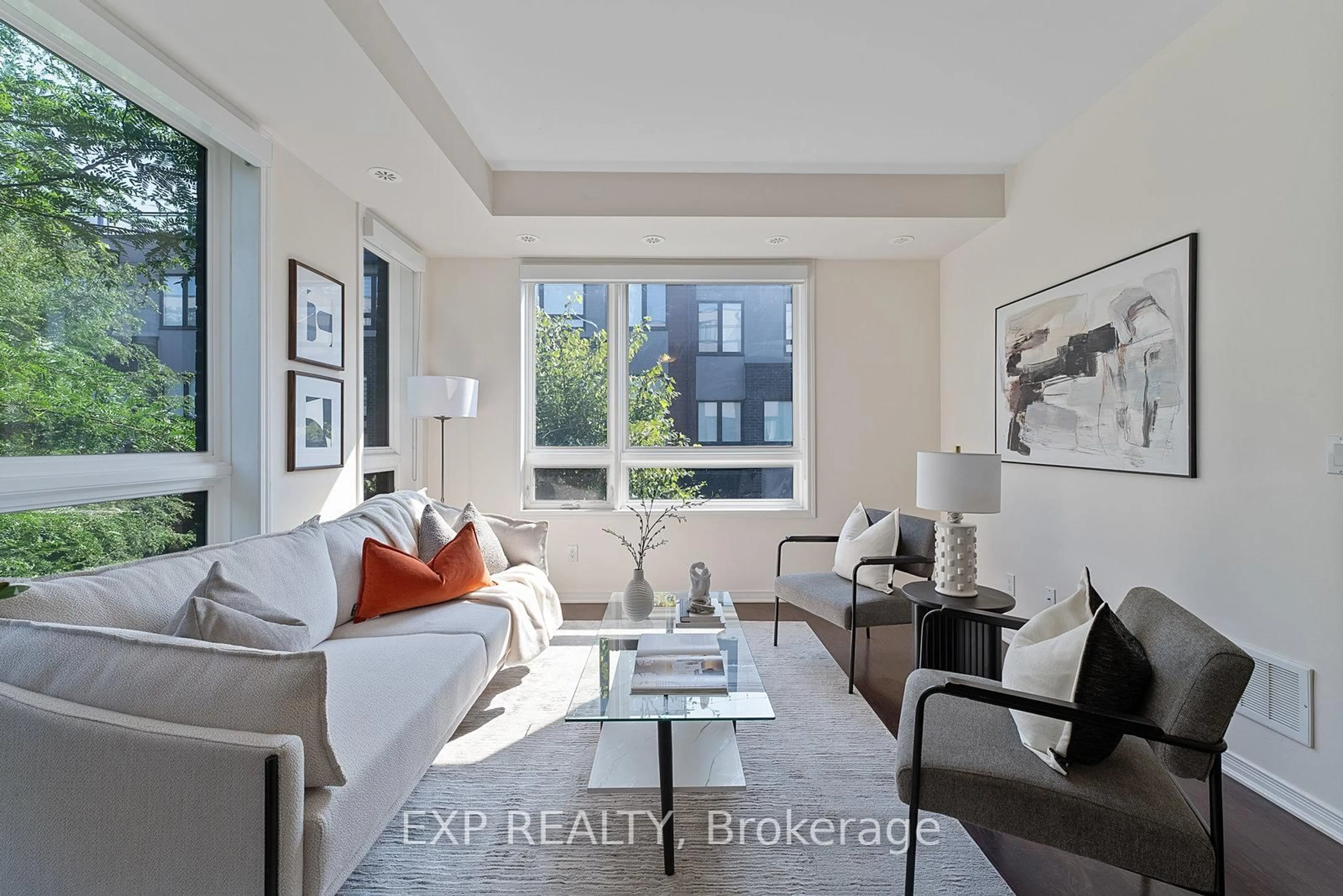 Living room with furniture, unknown for 1110 Briar Hill Ave #312, Toronto Ontario M6B 1M7