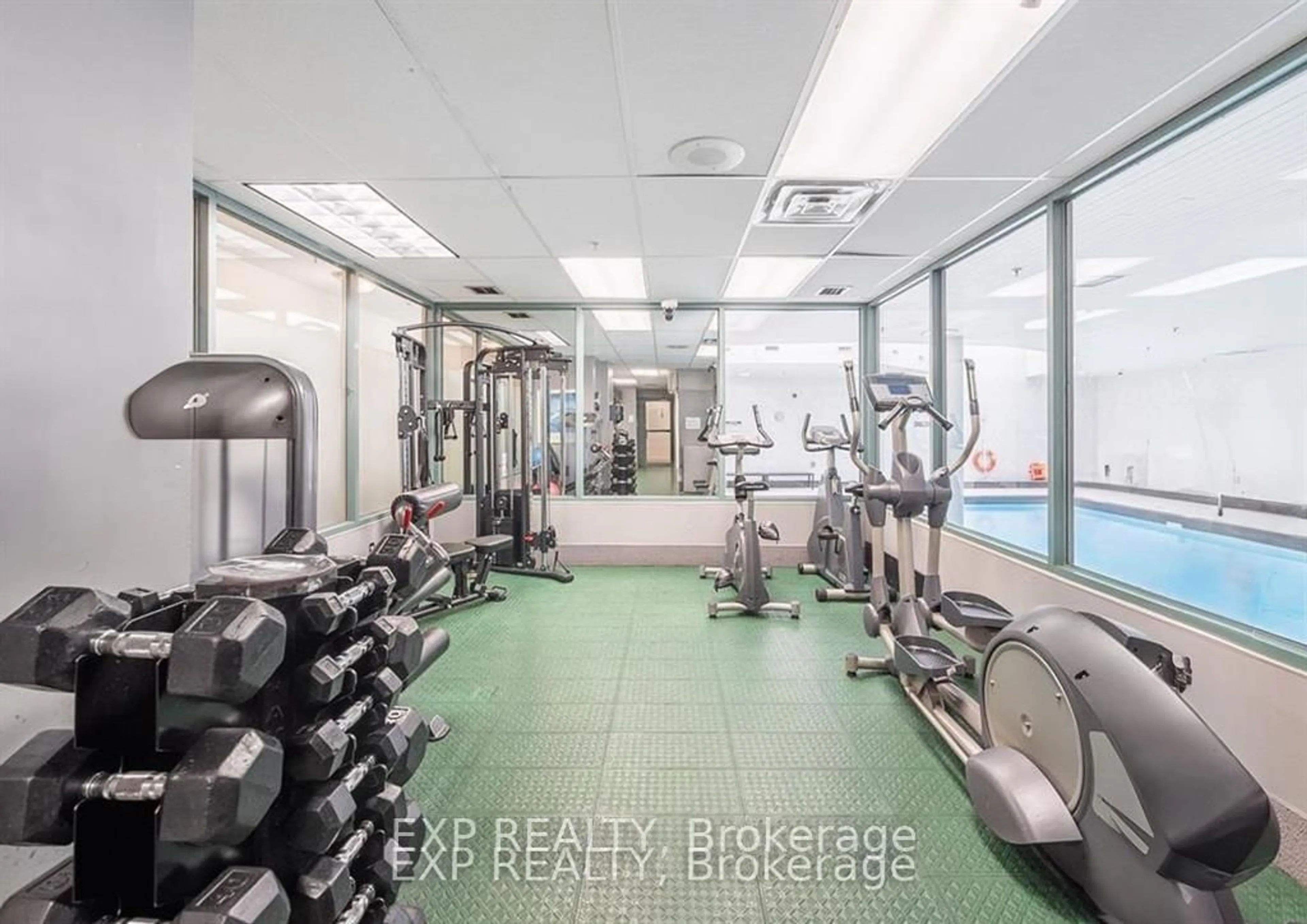Gym or fitness room for 101 Subway Cres #309, Toronto Ontario M9B 6K4