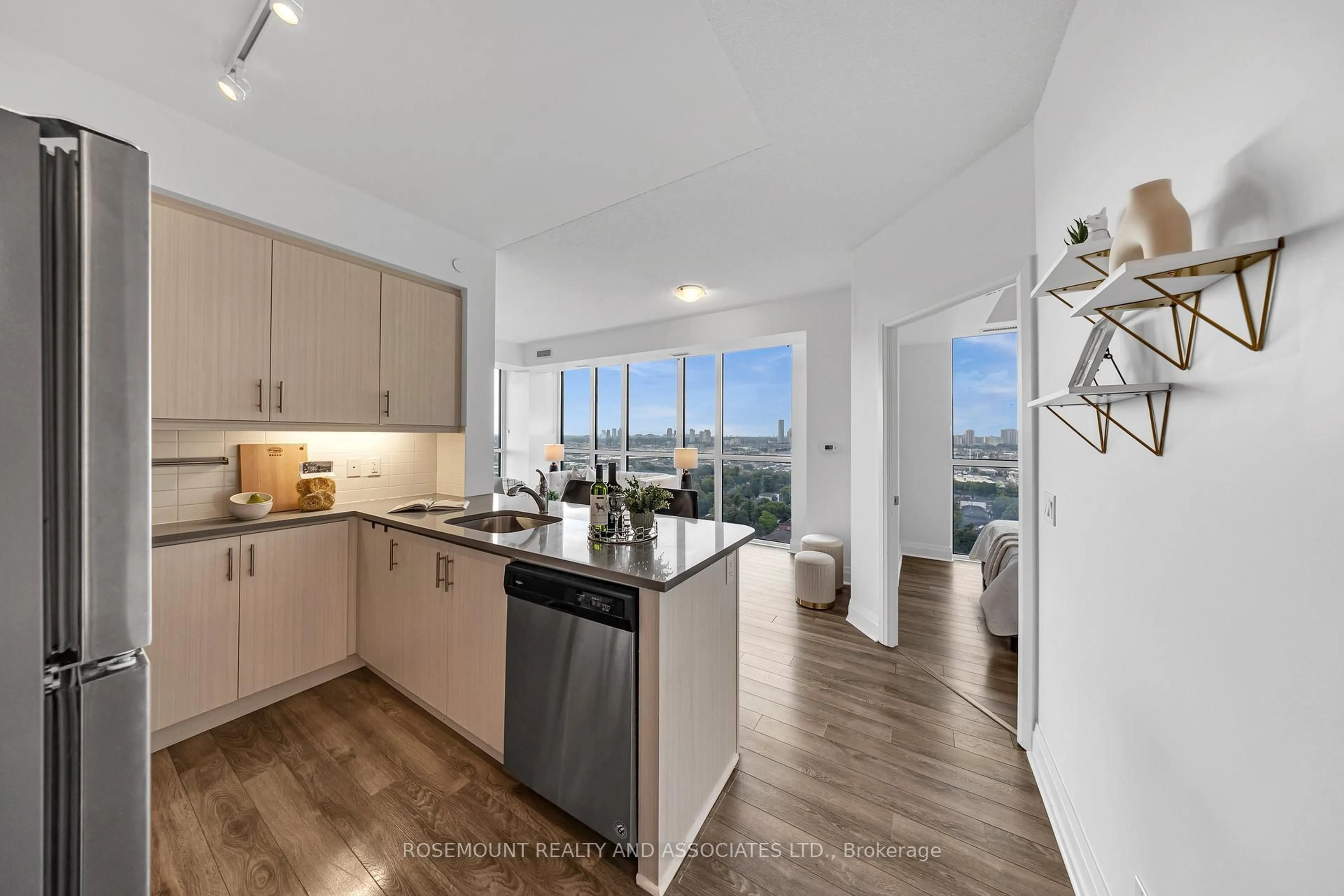 Open concept kitchen, unknown for 15 ZORRA St #1909, Toronto Ontario M8Z 0C1