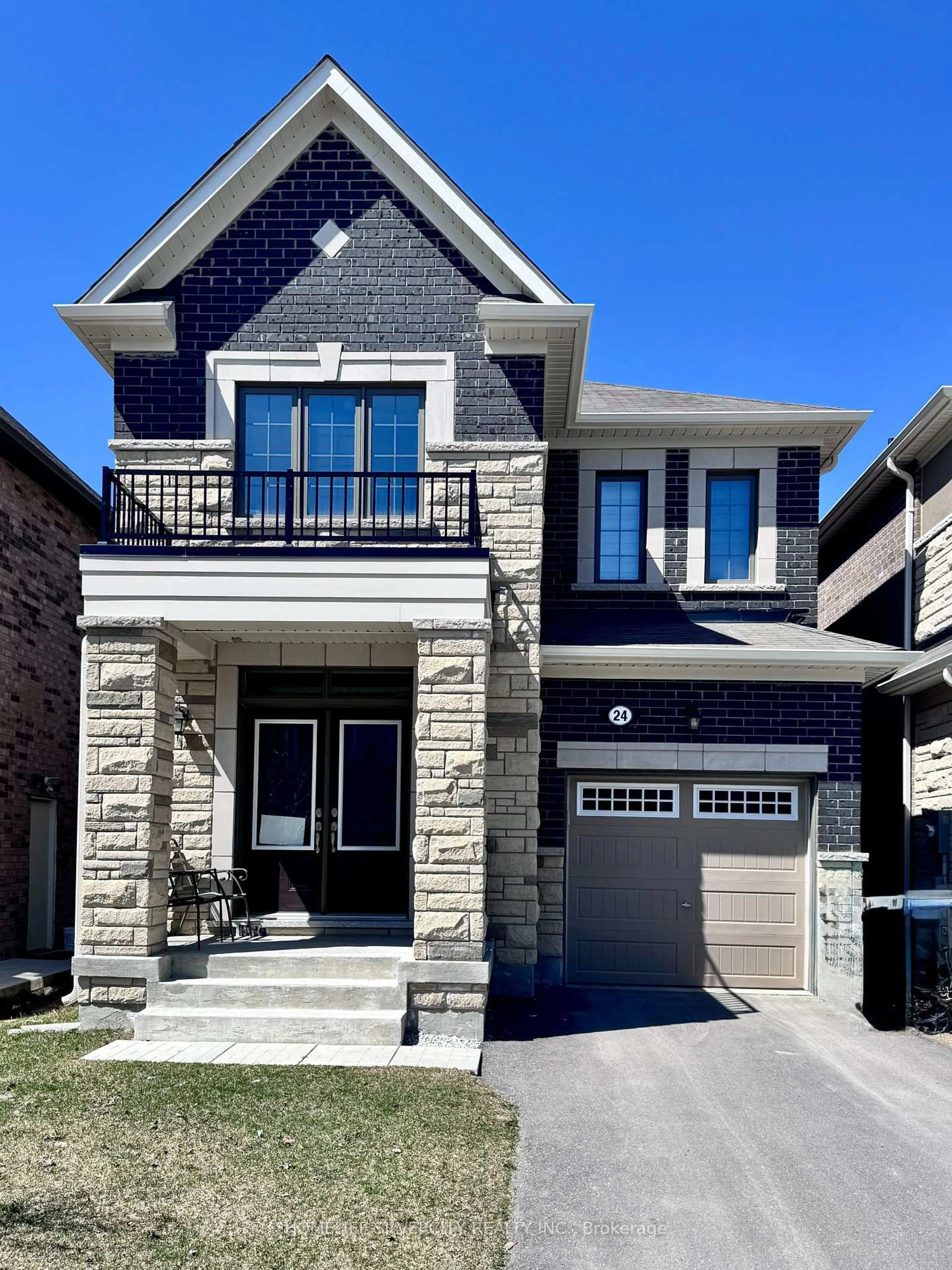 Home with brick exterior material, street for 24 Eberly Wood, Caledon Ontario L7A 0H1