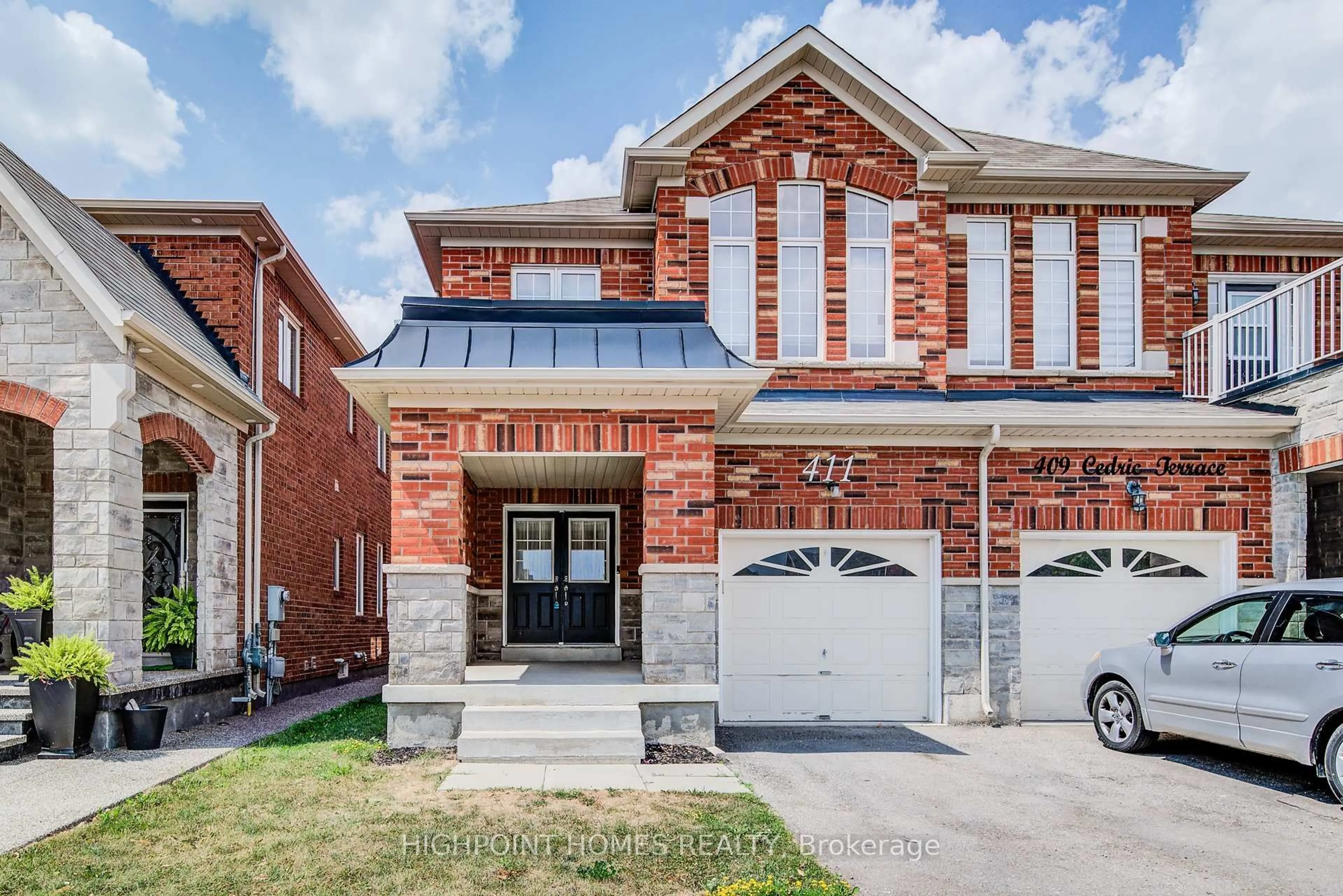 Home with brick exterior material, street for 411 Cedric Terr, Milton Ontario L9T 7T9